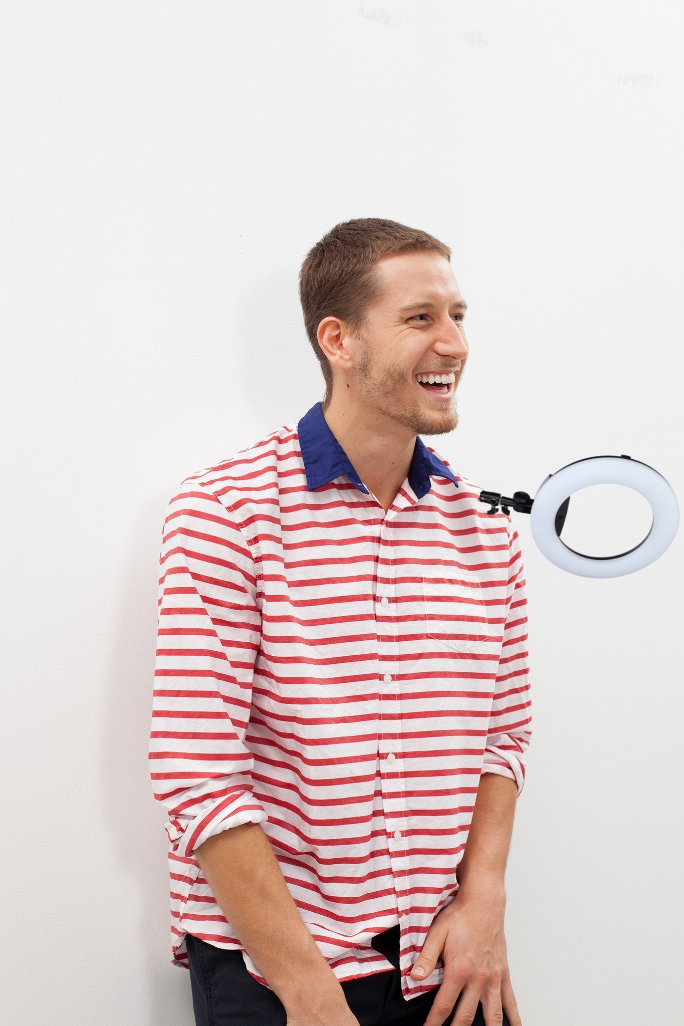 Luke Shirt in Red Stripe