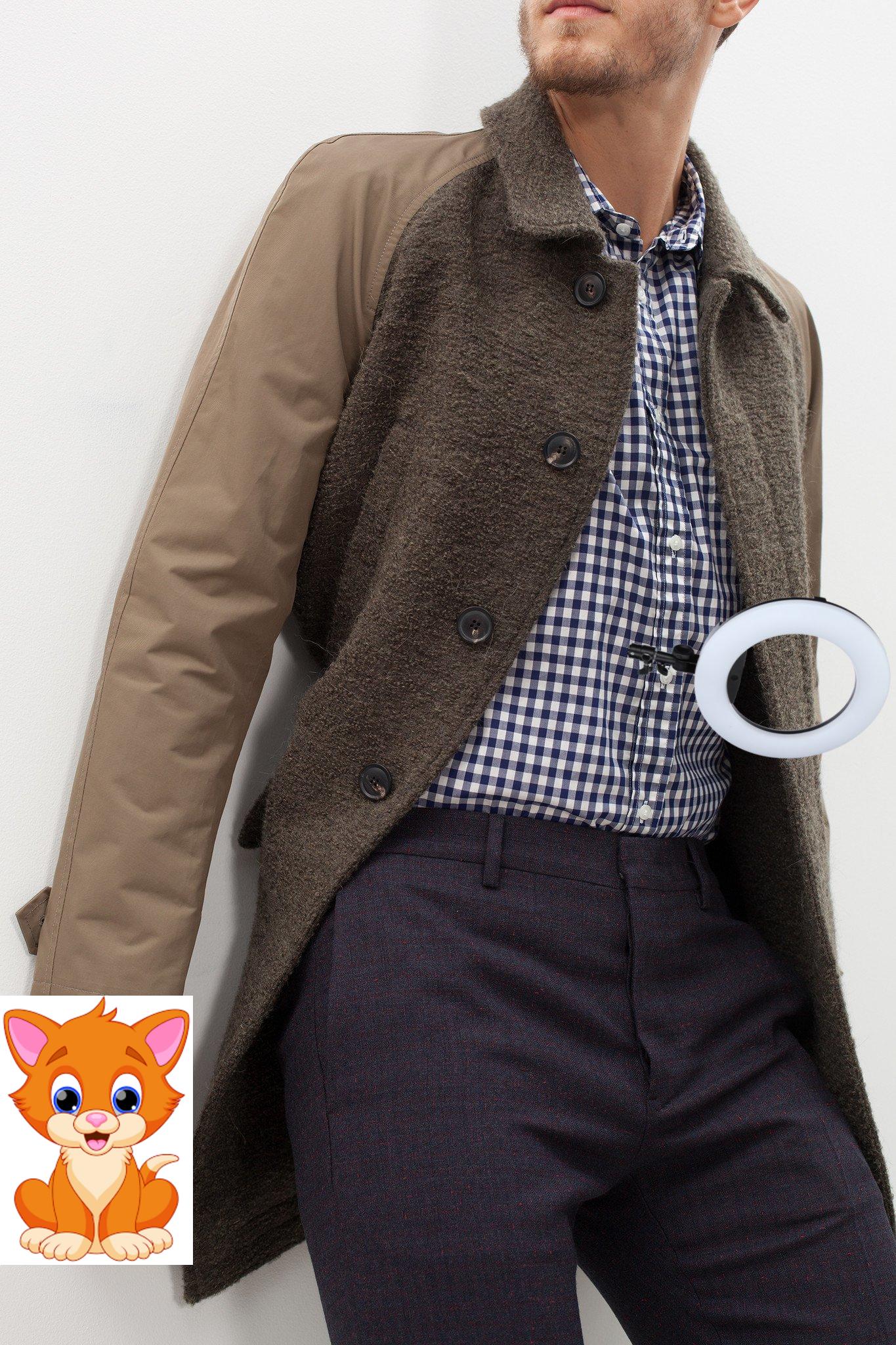 Raglan Maniche Coat in Olive