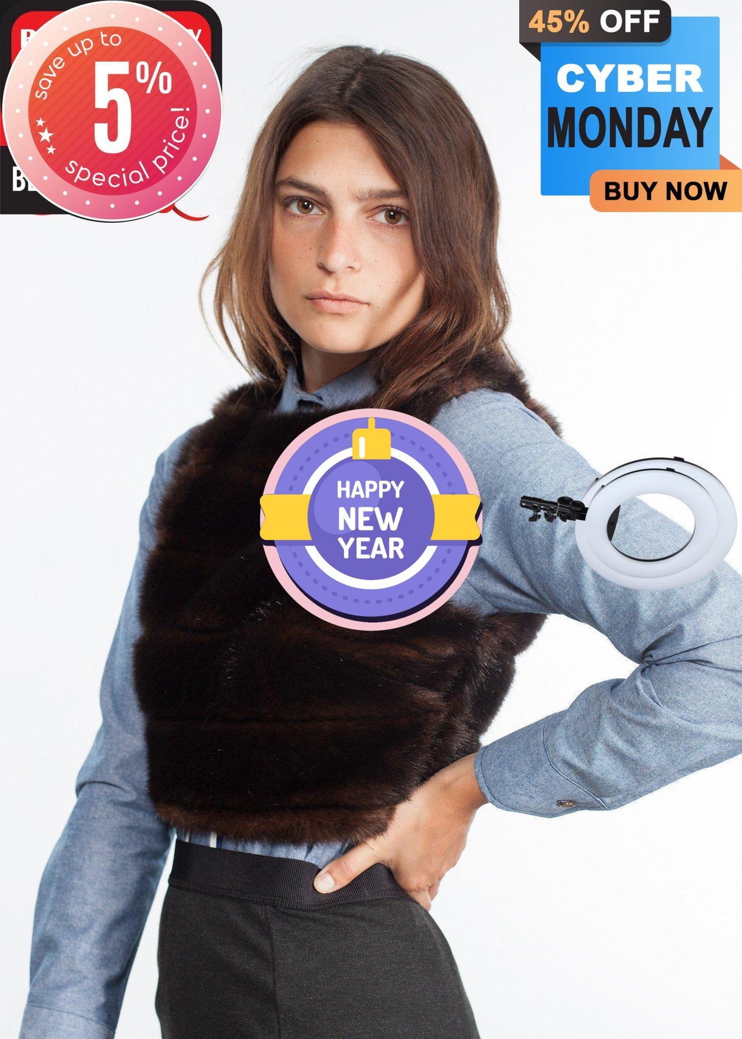 Chambray Boyfriend Shirt in Blue