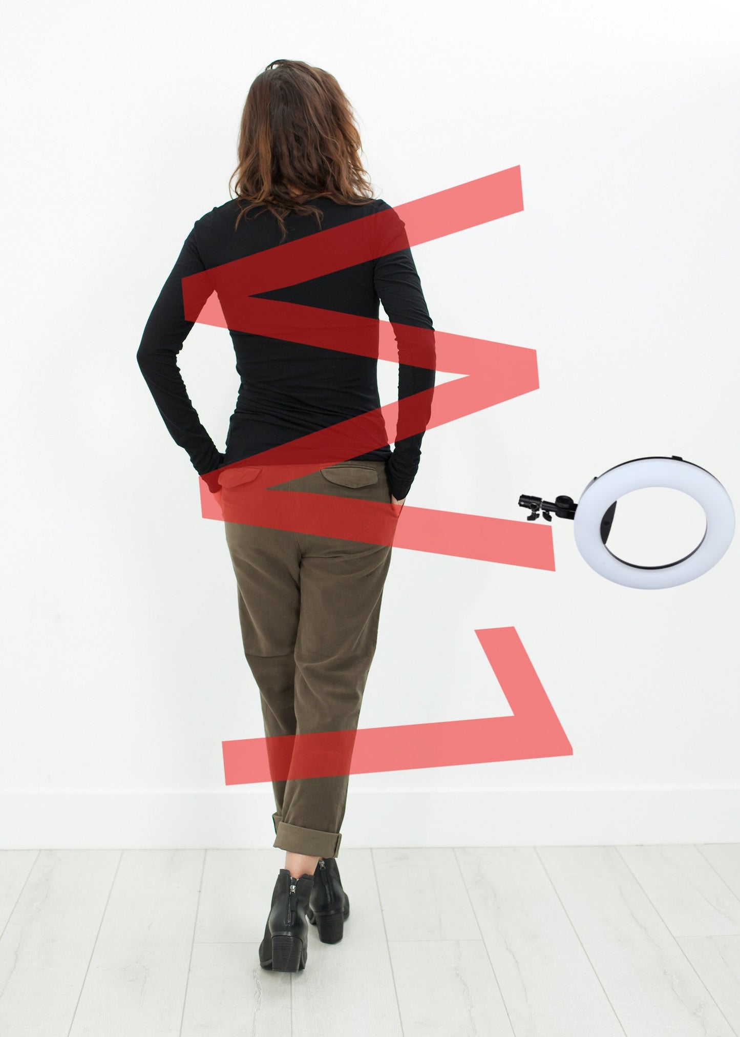 Sueded Cotton Pant in Khaki