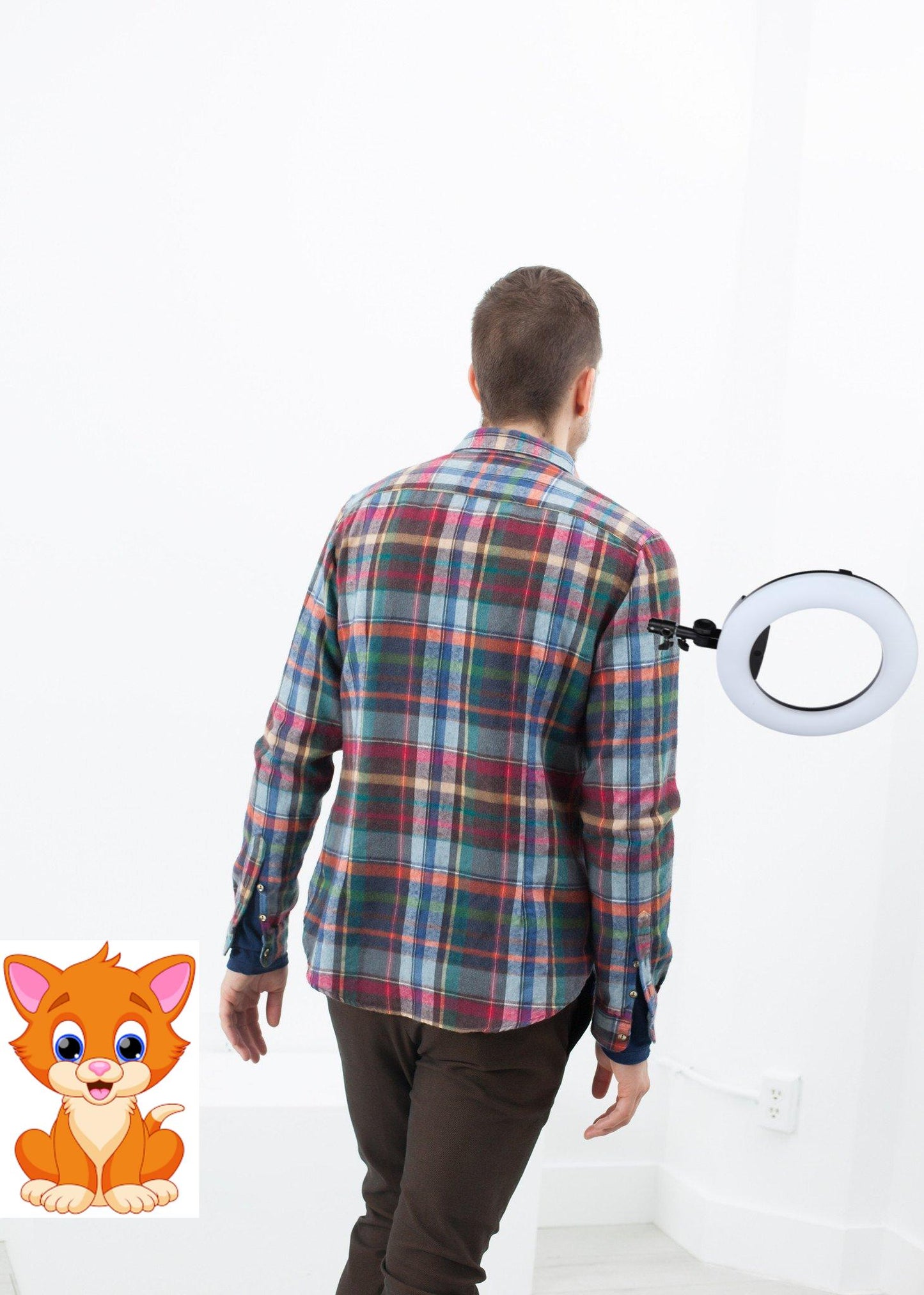 Riccardo Button-Up in Plaid Multi