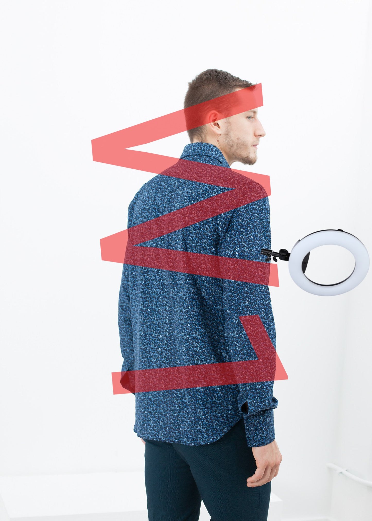 Western Arkansas Button-Up in Blue Floral