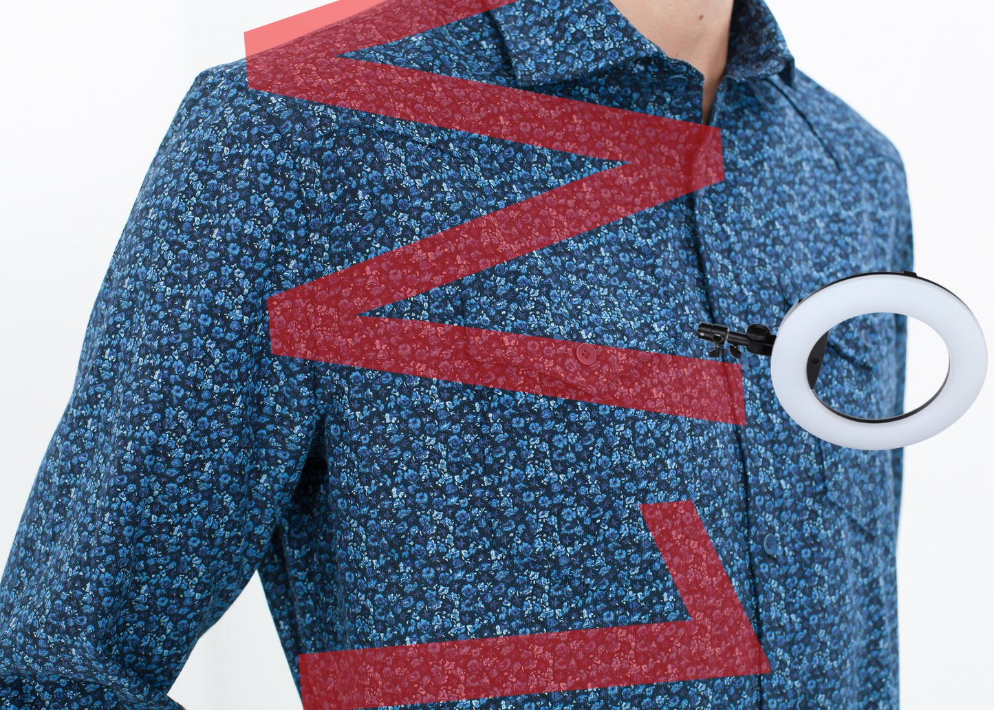 Western Arkansas Button-Up in Blue Floral