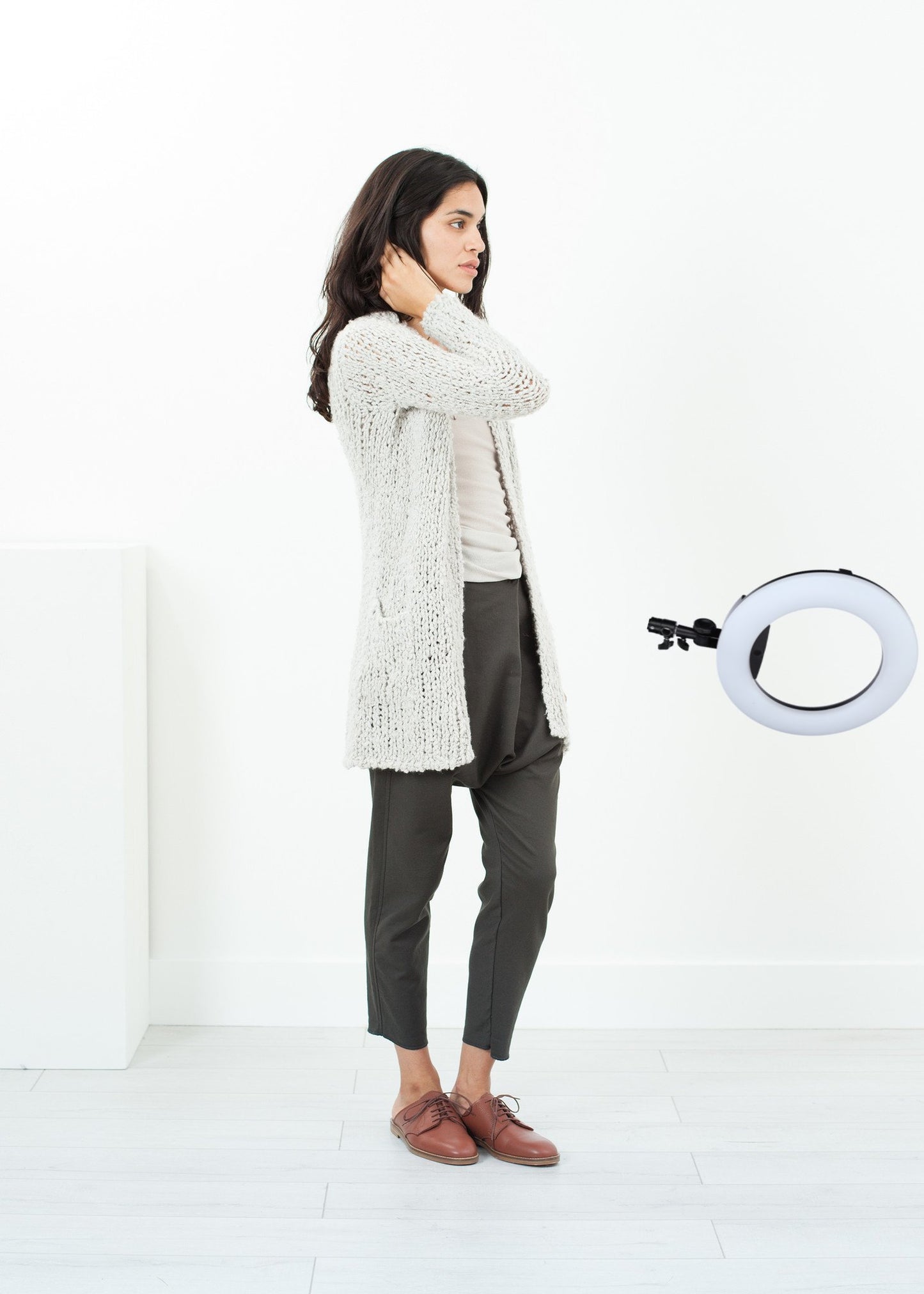 Bulk Stitch Cardigan in Cloud