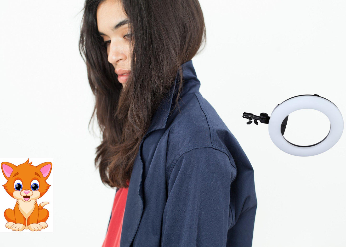 Sateen Trench in Navy