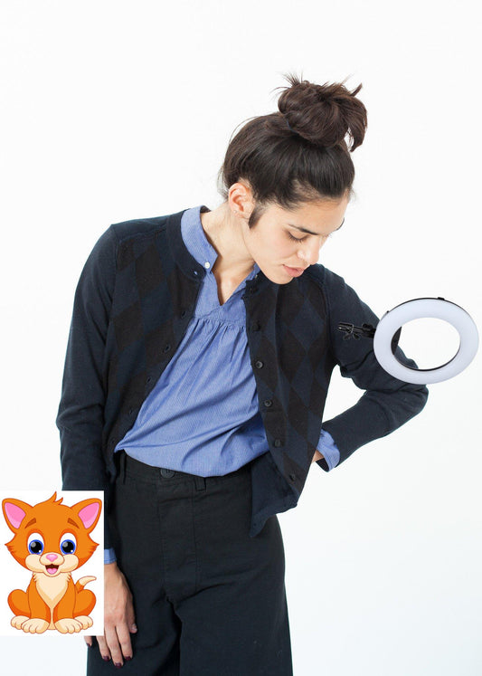 Quilt Pattern Cardigan in Black/Navy