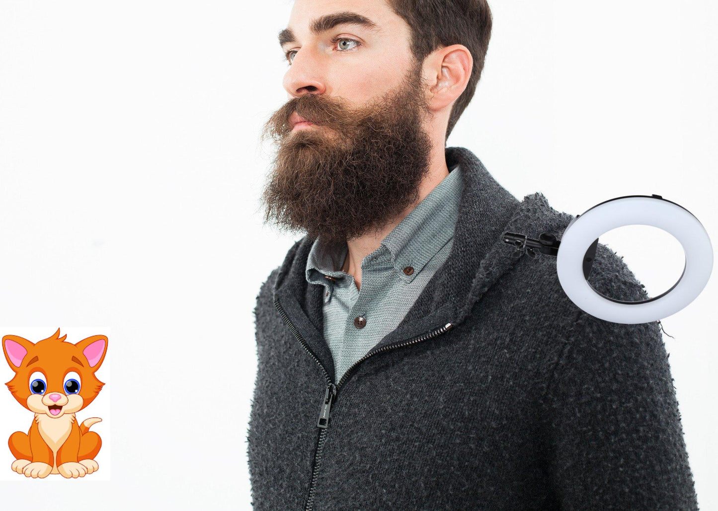 Pill Zip Sweater in Anthracite