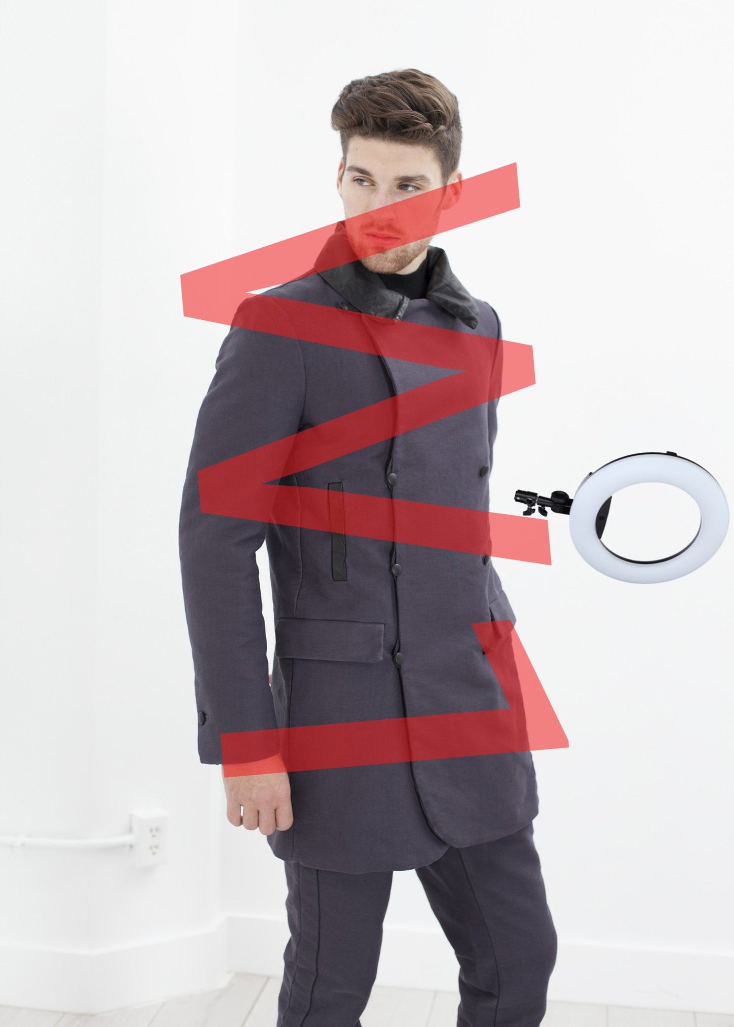 Taban Coat in Phantom