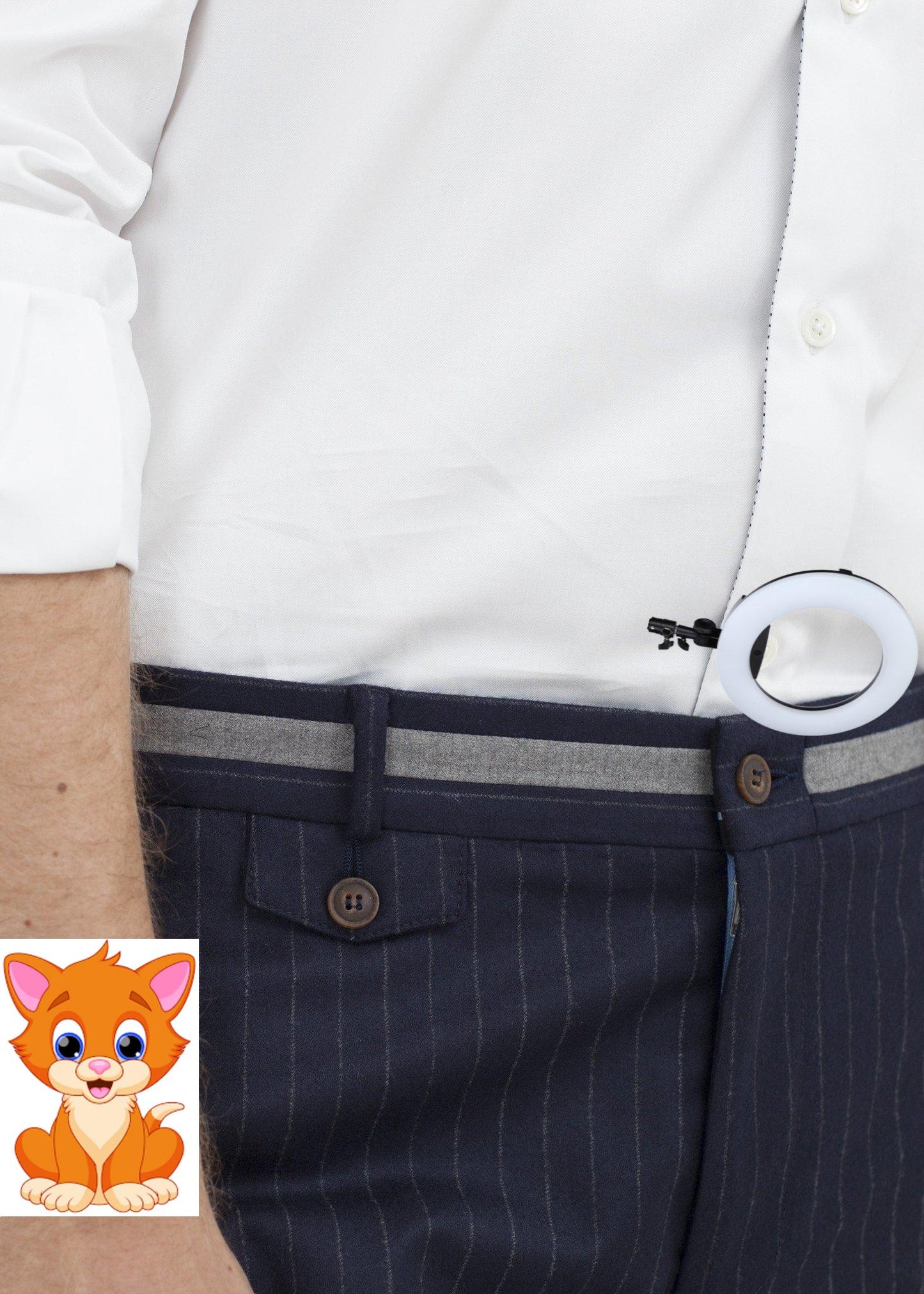 Sinclair Trouser in Navy Stripe