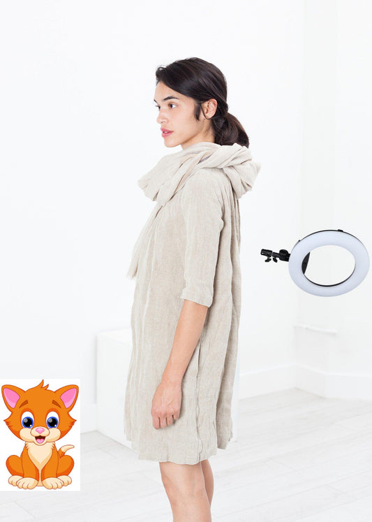 Hemp Dress in Natural