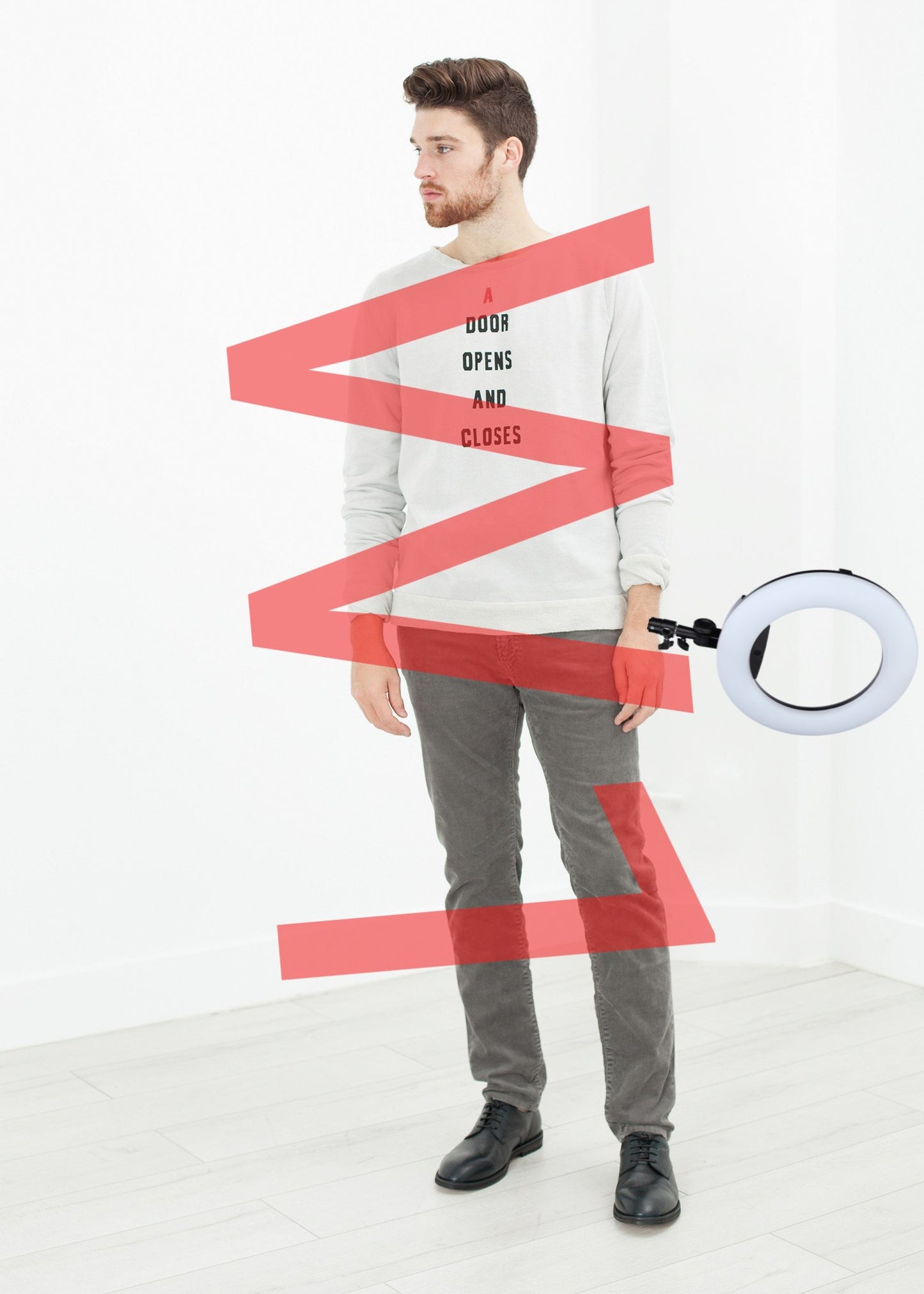 Vintage Sweatshirt in Light Grey