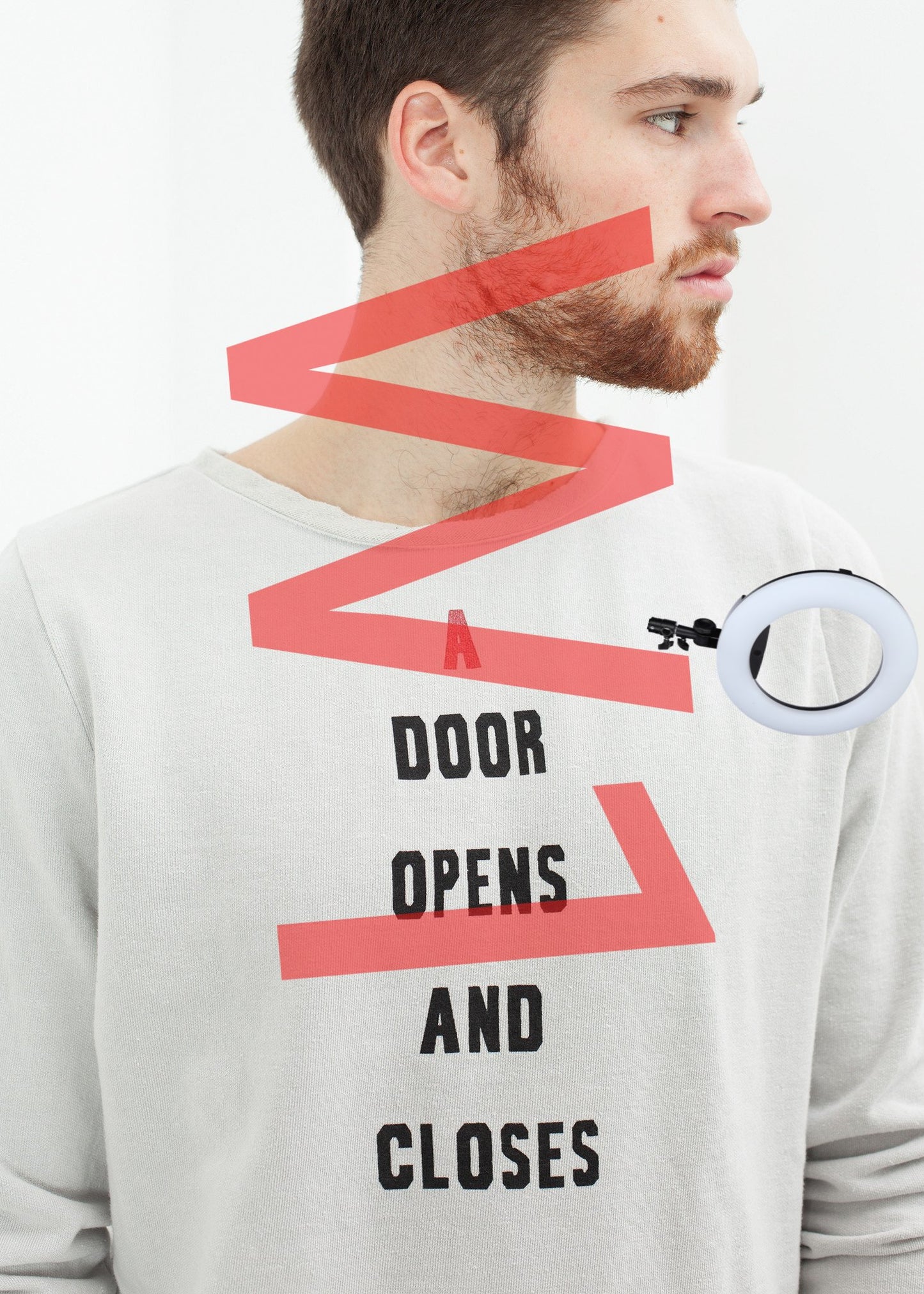 Vintage Sweatshirt in Light Grey