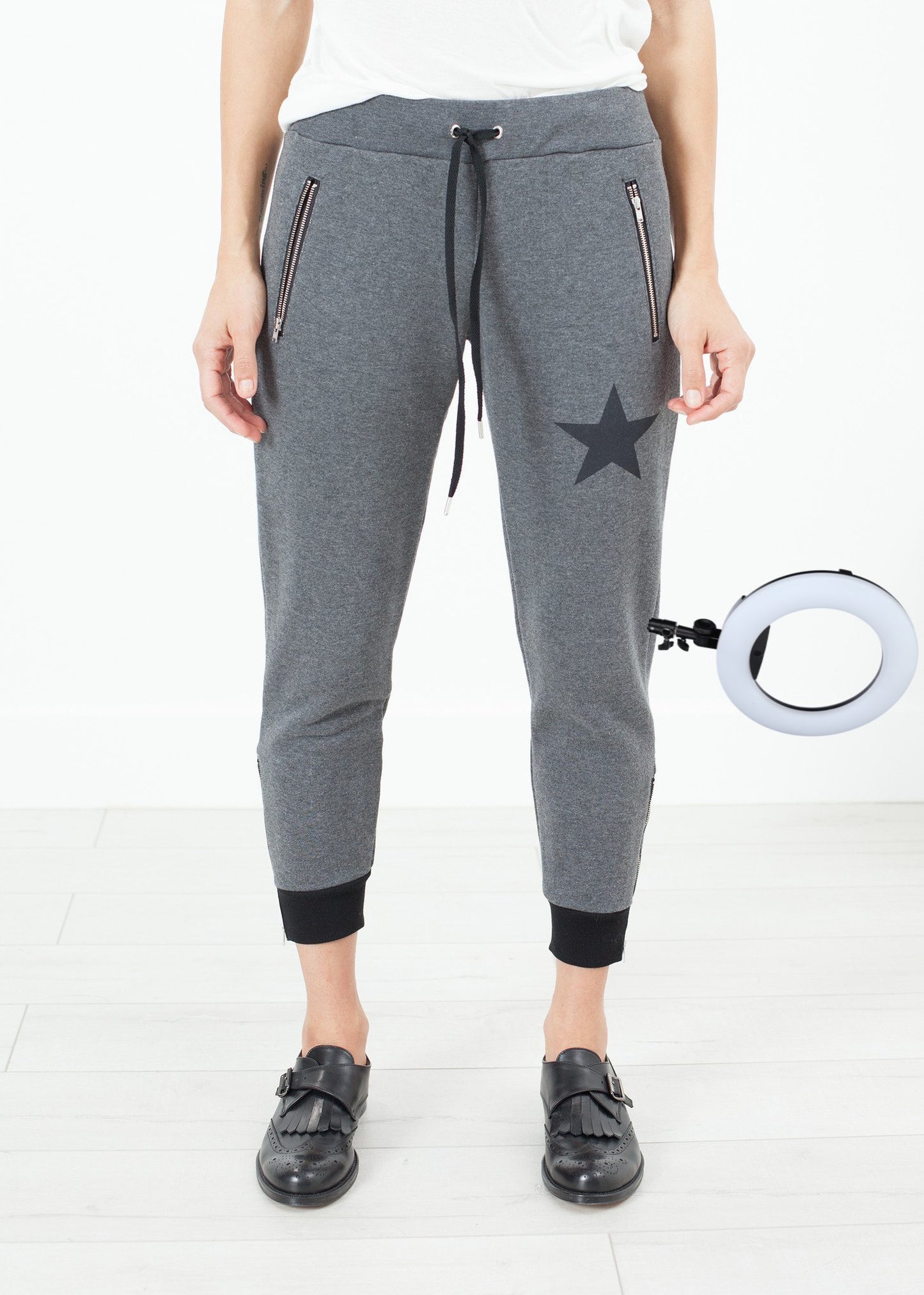 Loopwheeler Star Pant in Grey