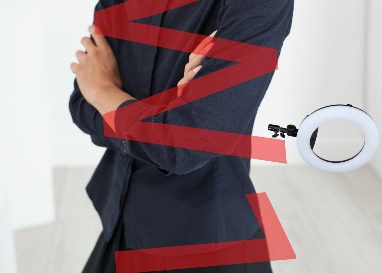 Wrinkled Tux Shirt in Navy