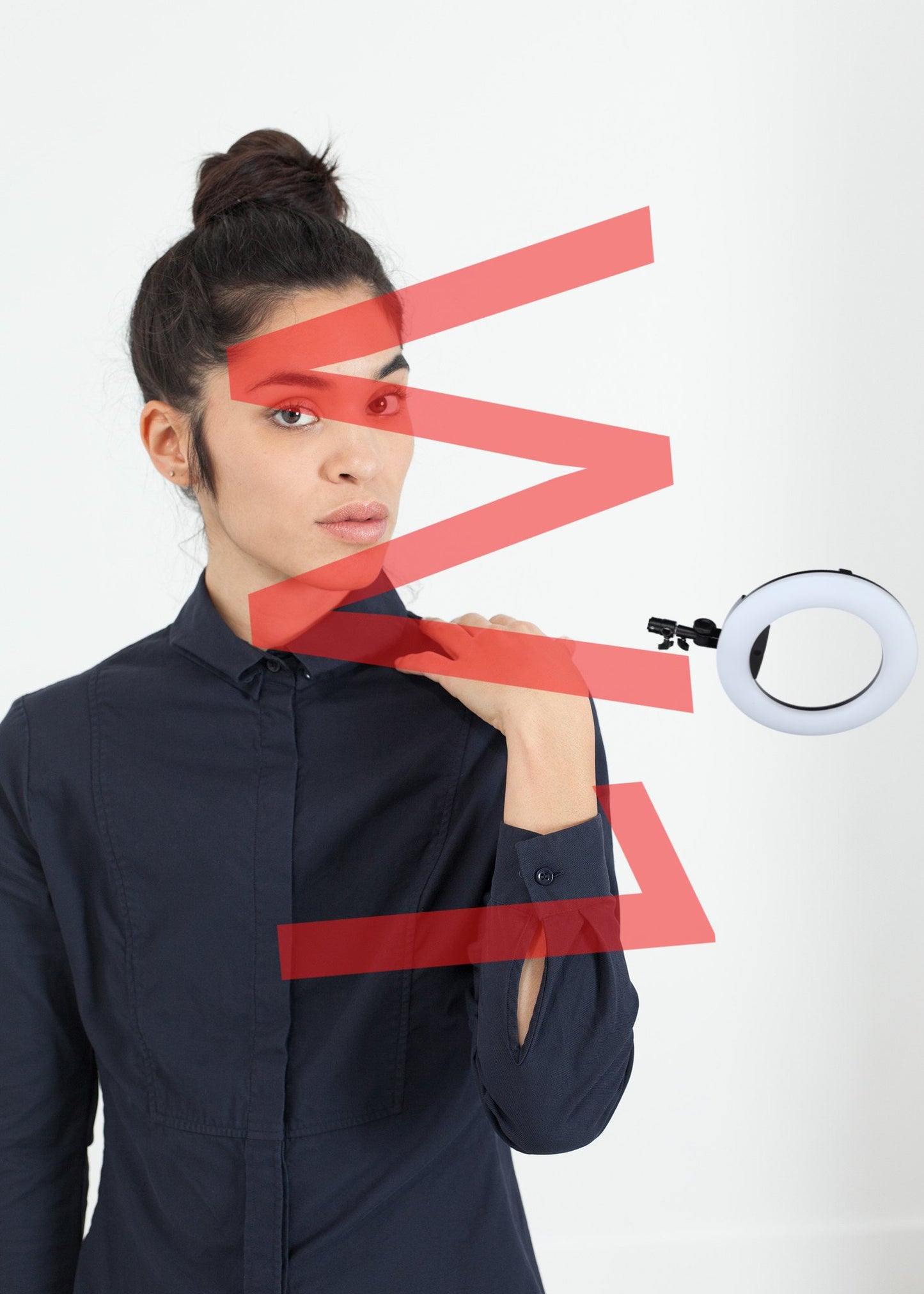 Wrinkled Tux Shirt in Navy