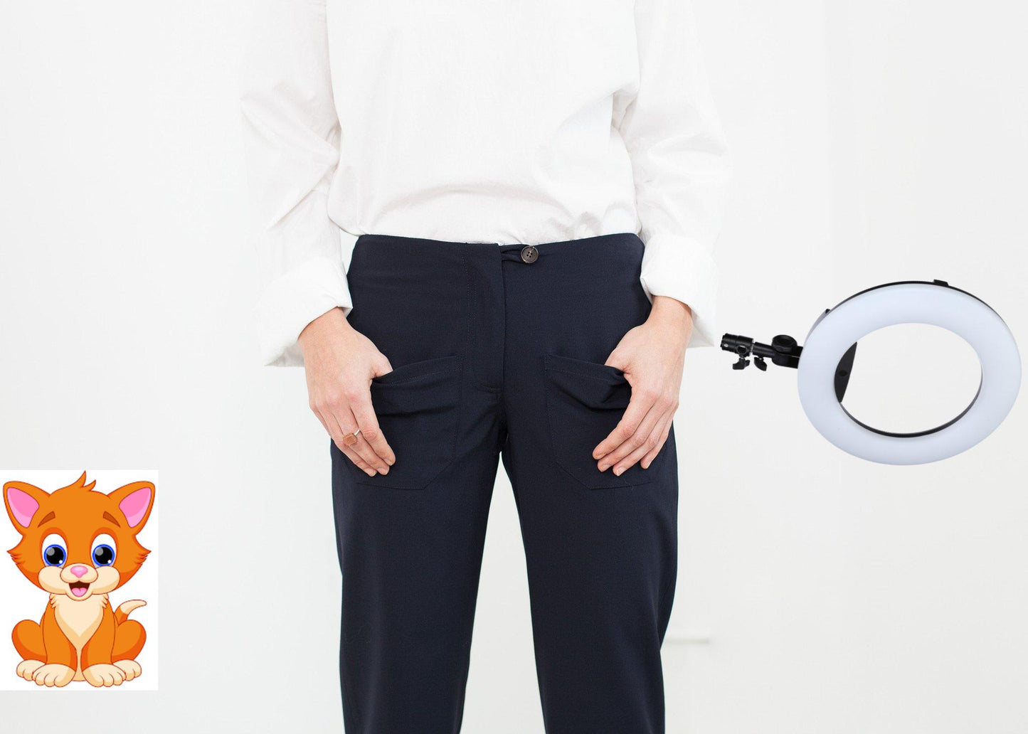 Patch Pocket Pant in Navy