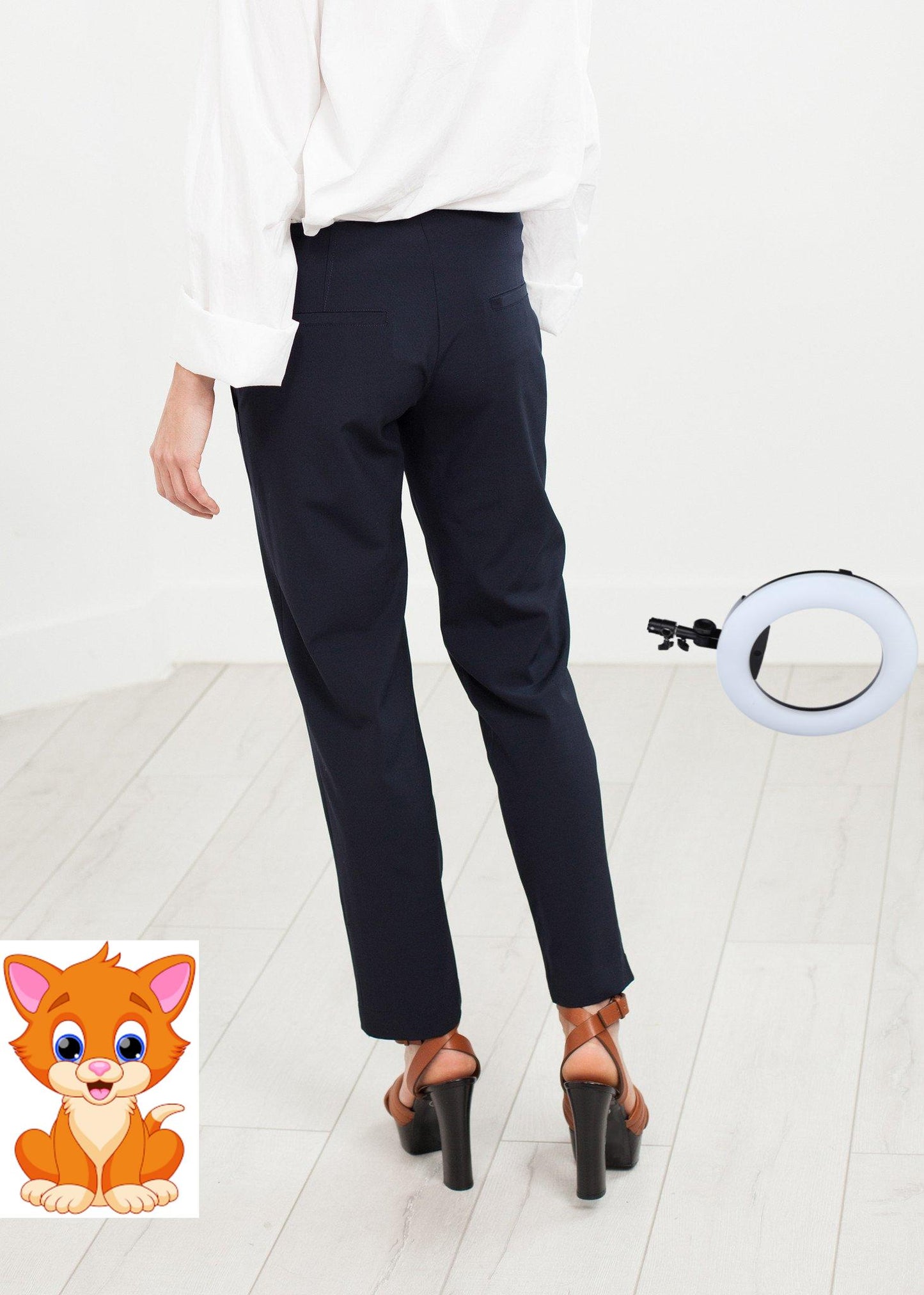 Patch Pocket Pant in Navy