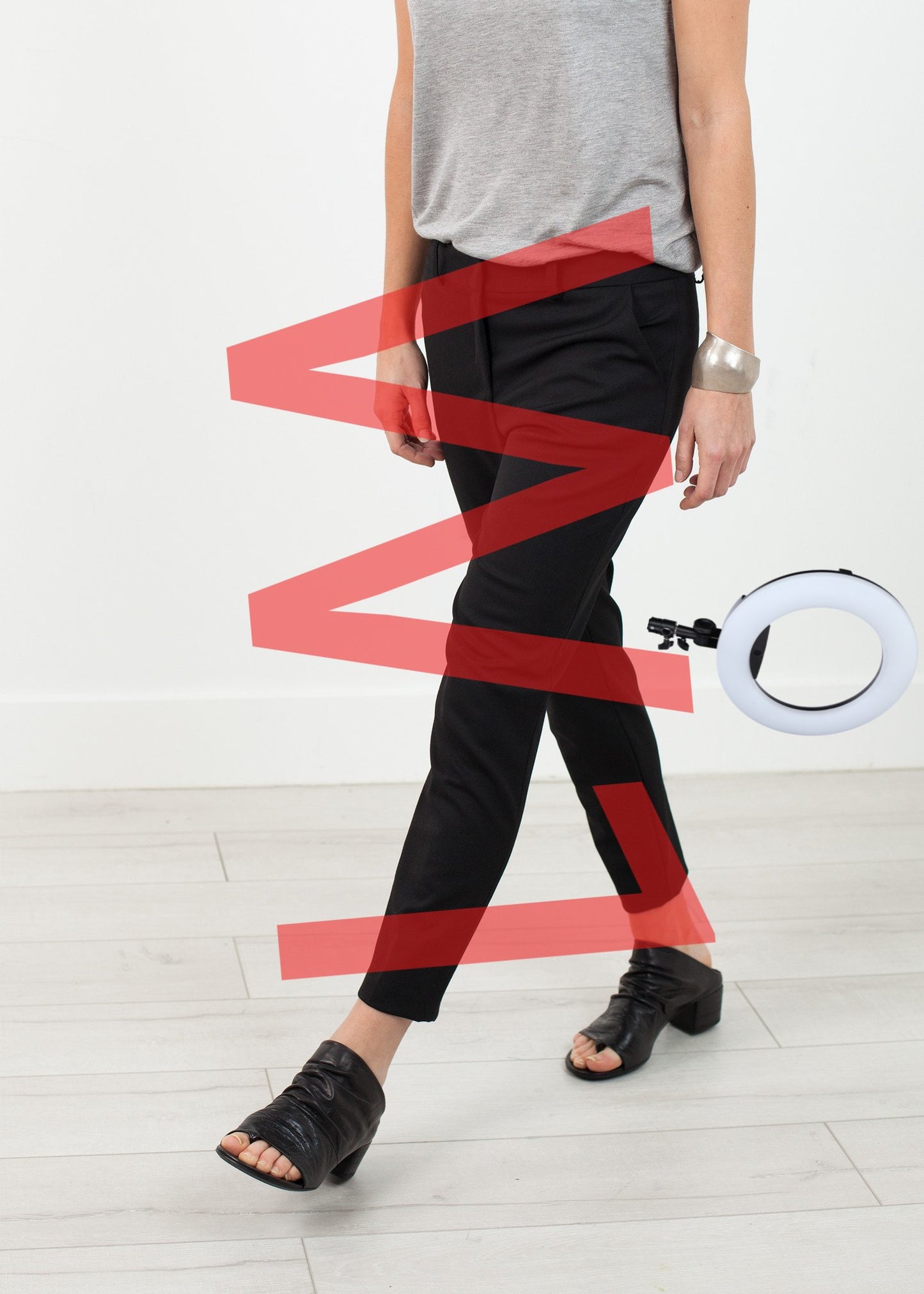 Stretch Fitted Pant in Black