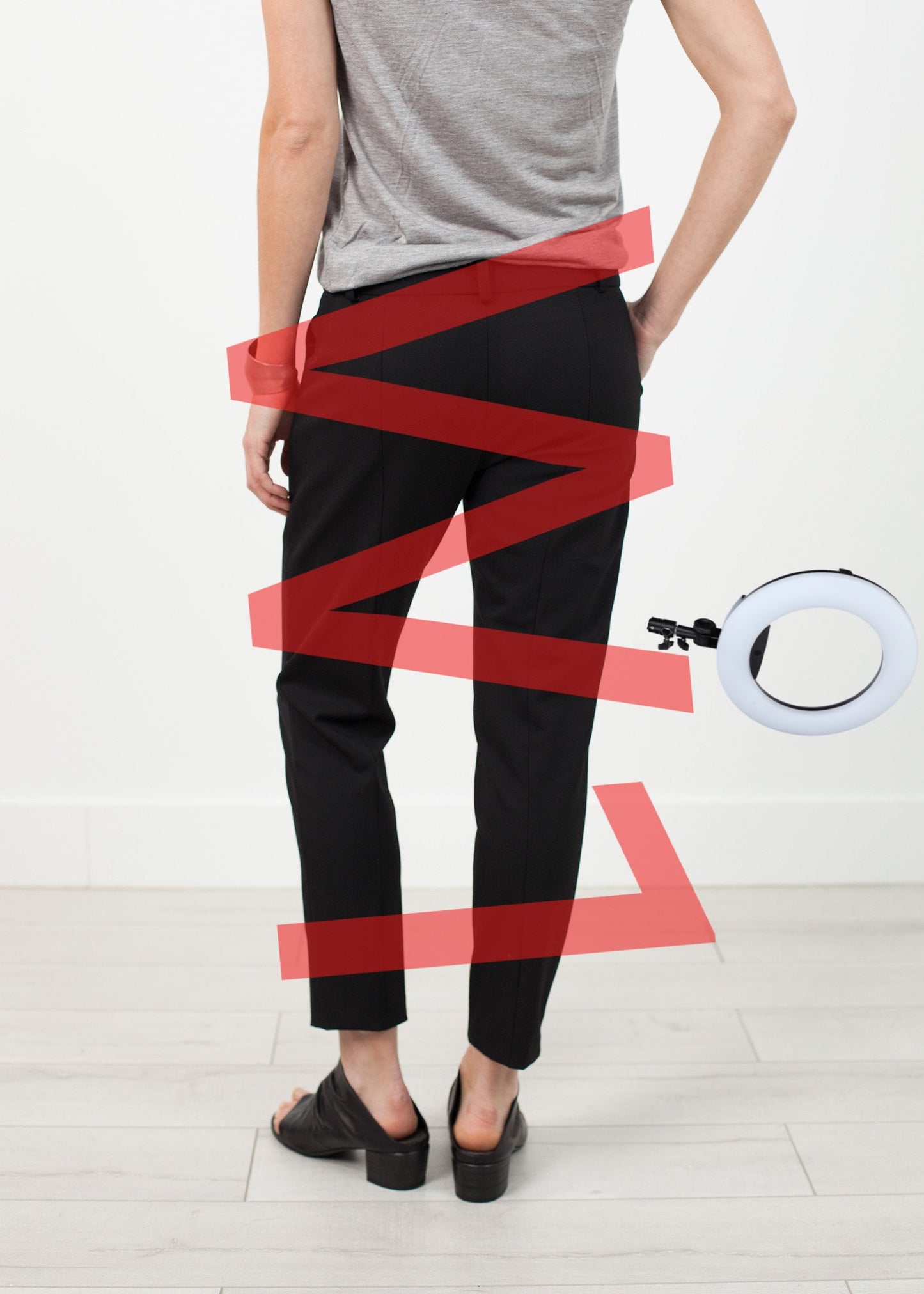 Stretch Fitted Pant in Black