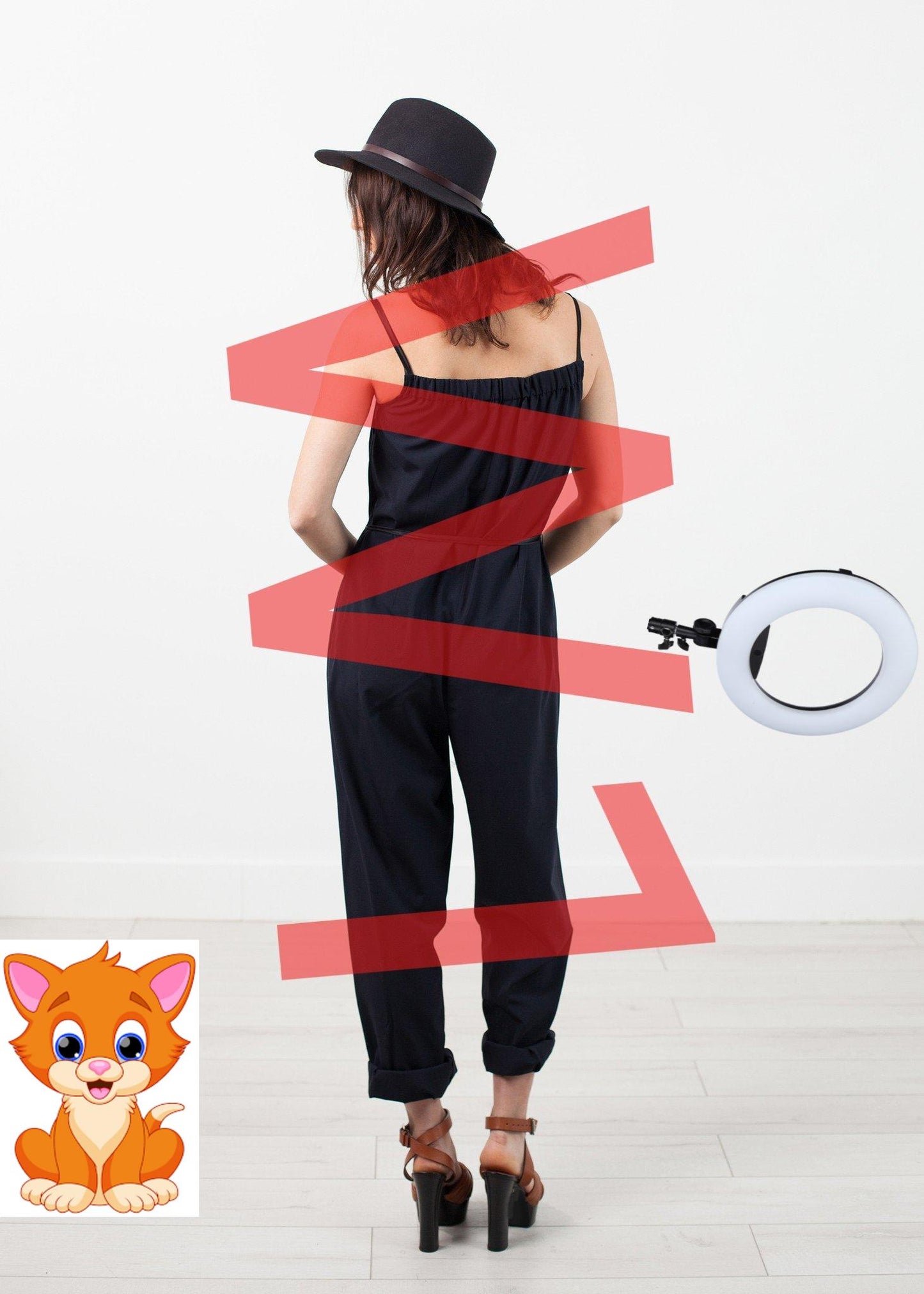 Sleeveless Jumpsuit in Navy