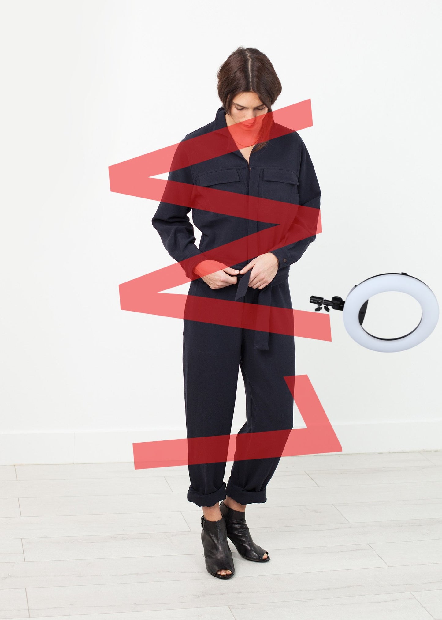 Worker Jumpsuit in Navy