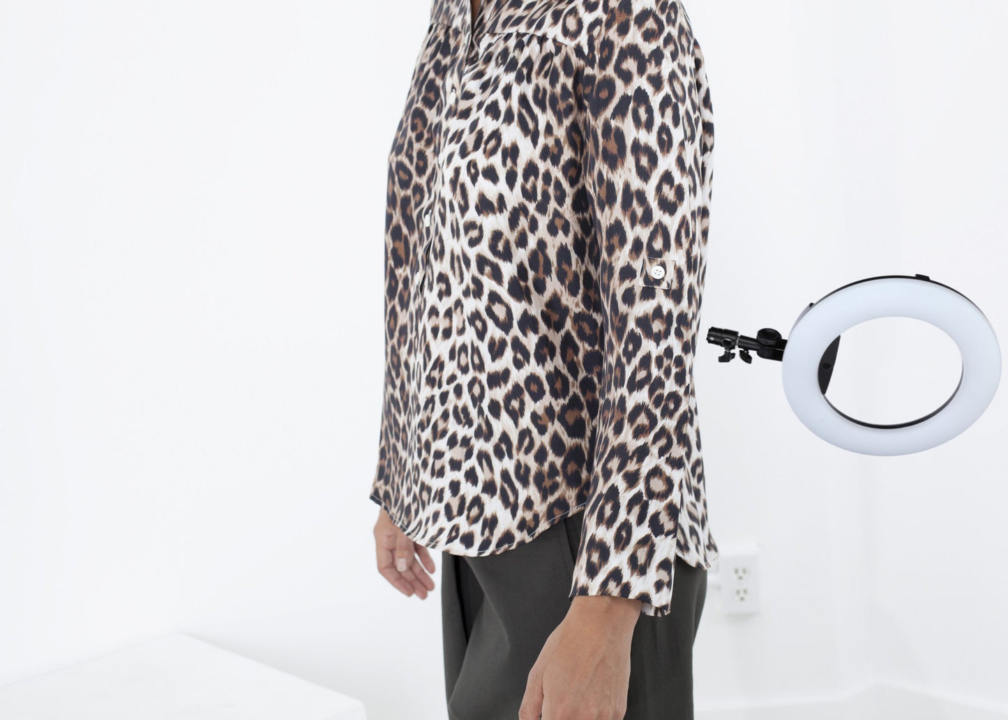 Madame L Blouse in Leopard