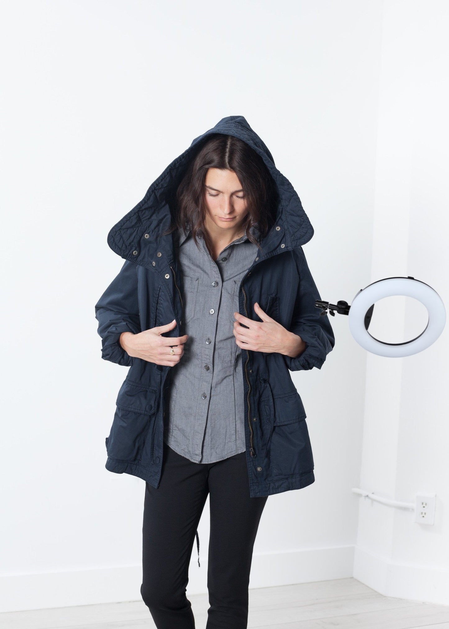 Marquee Coat in Steel