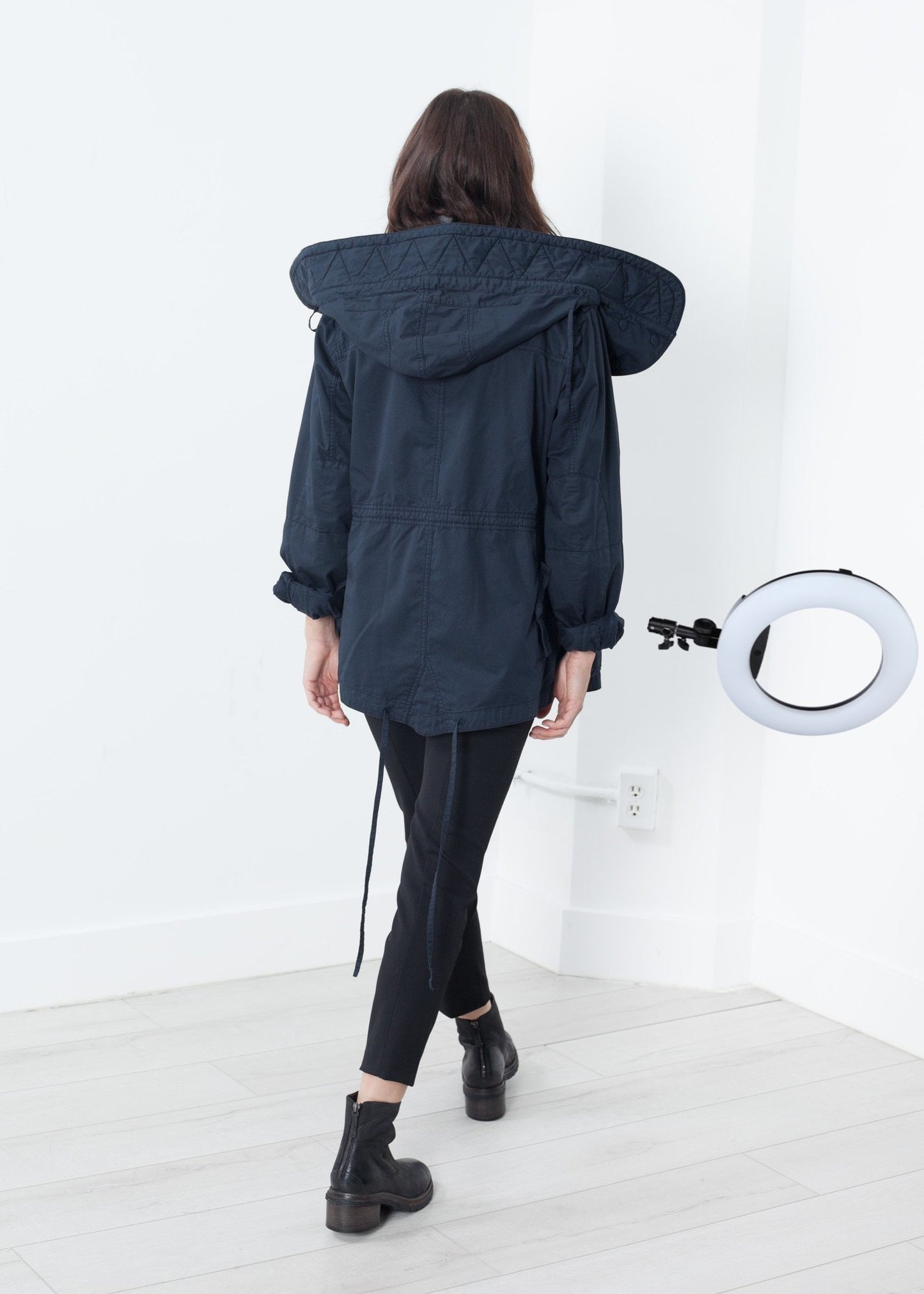 Marquee Coat in Steel