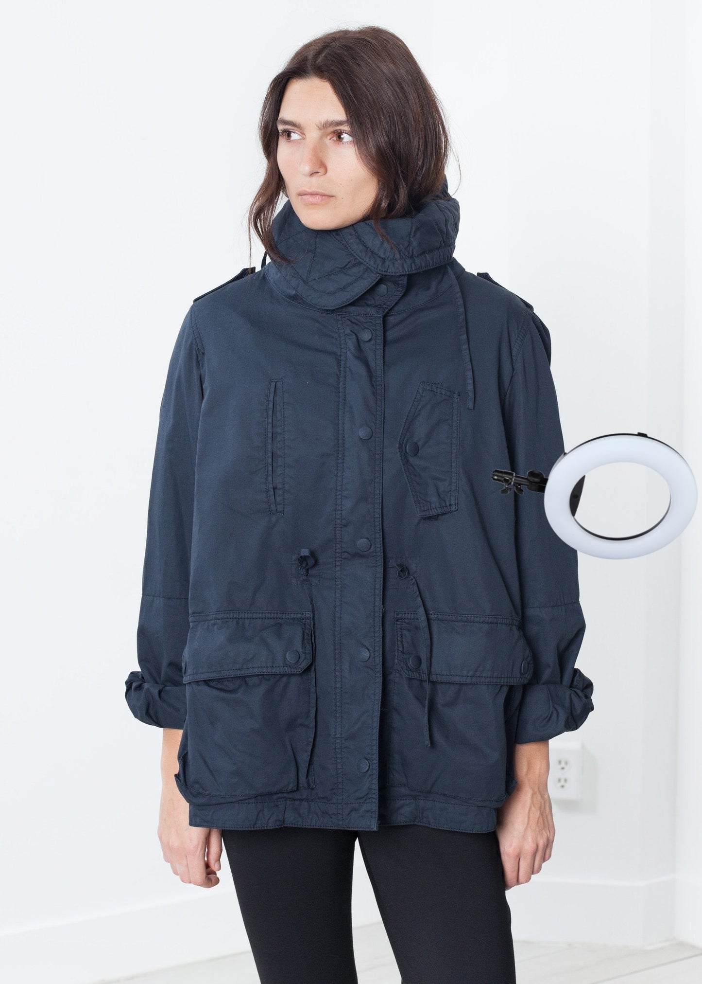 Marquee Coat in Steel