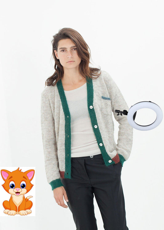 Deskle Cardigan in Heather