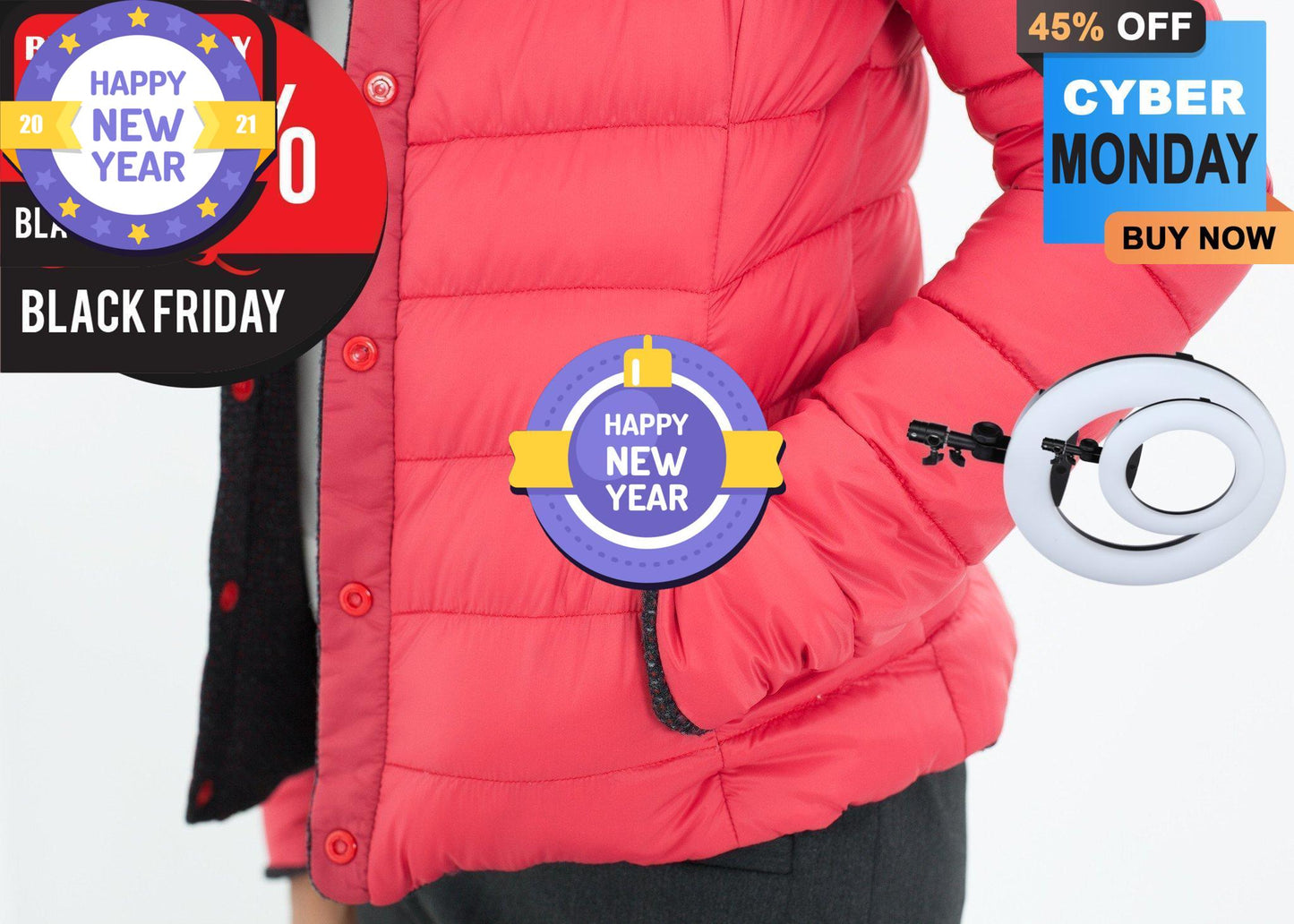 Camelia Reversible Jacket in Black/Red