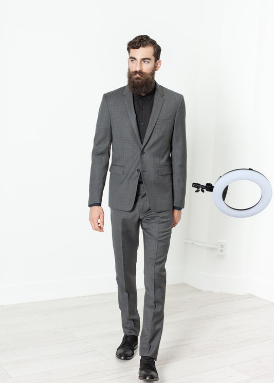 Men's Completo Suit in Grey