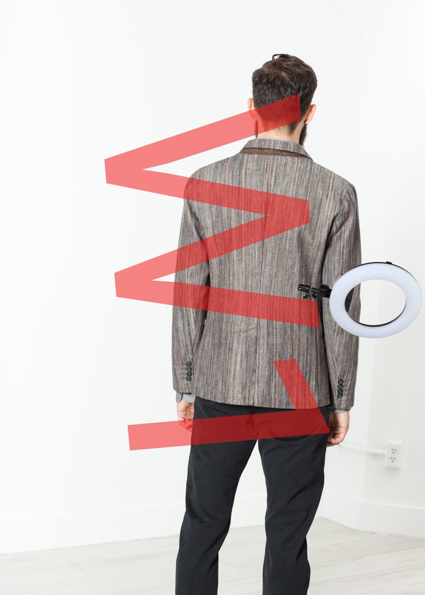 Watercolor Sport Jacket in Brown/Blue