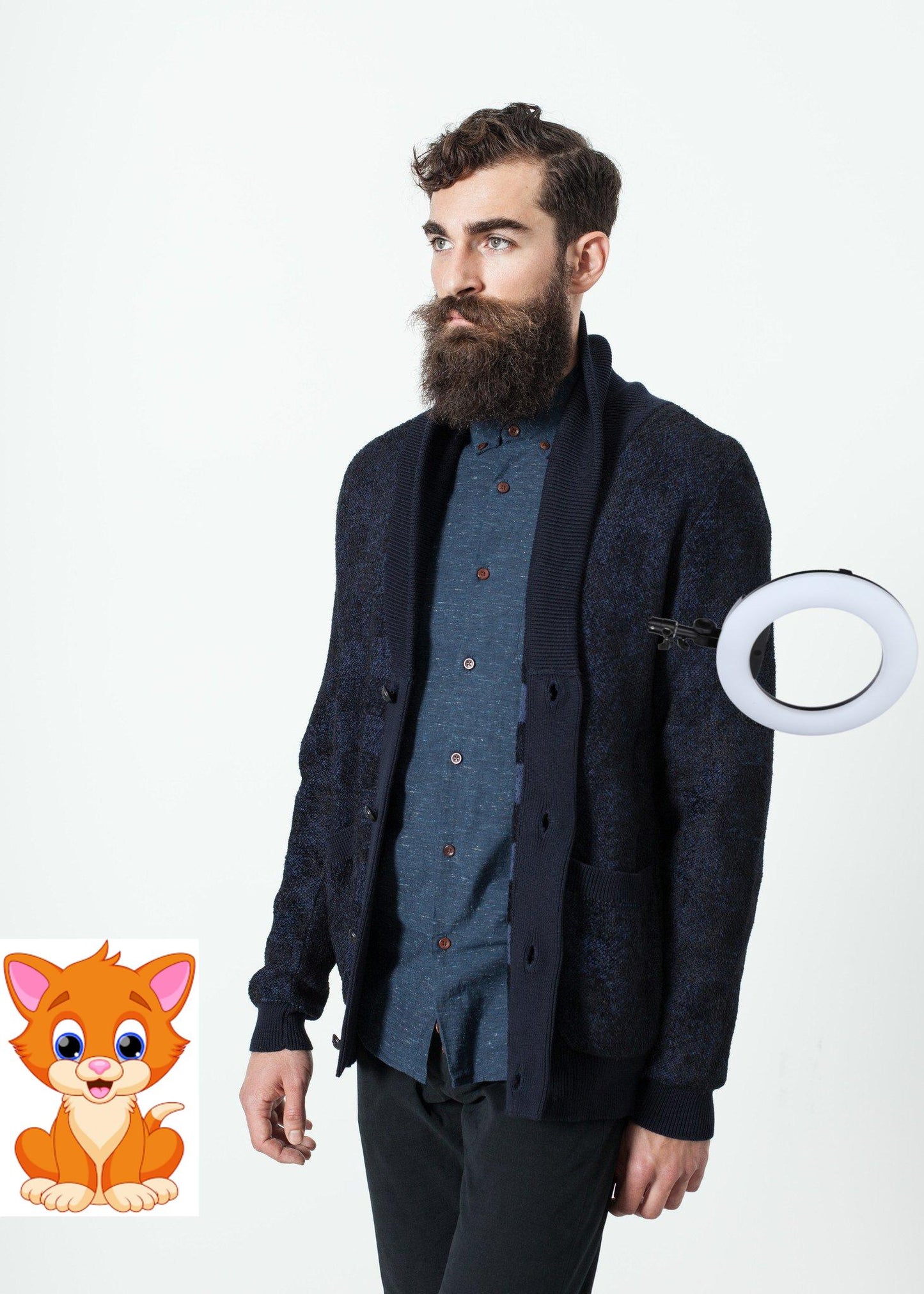 Giacca Madras Cardigan