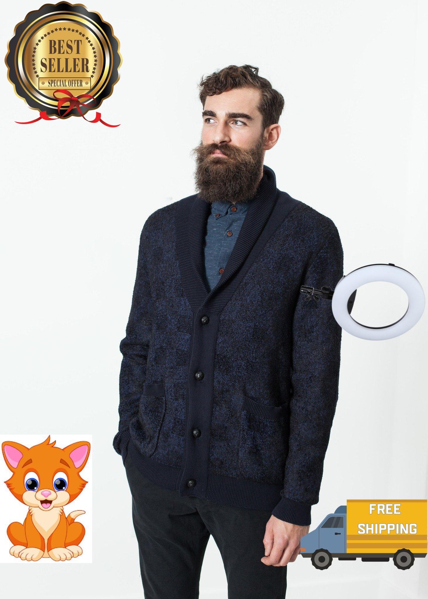 Giacca Madras Cardigan