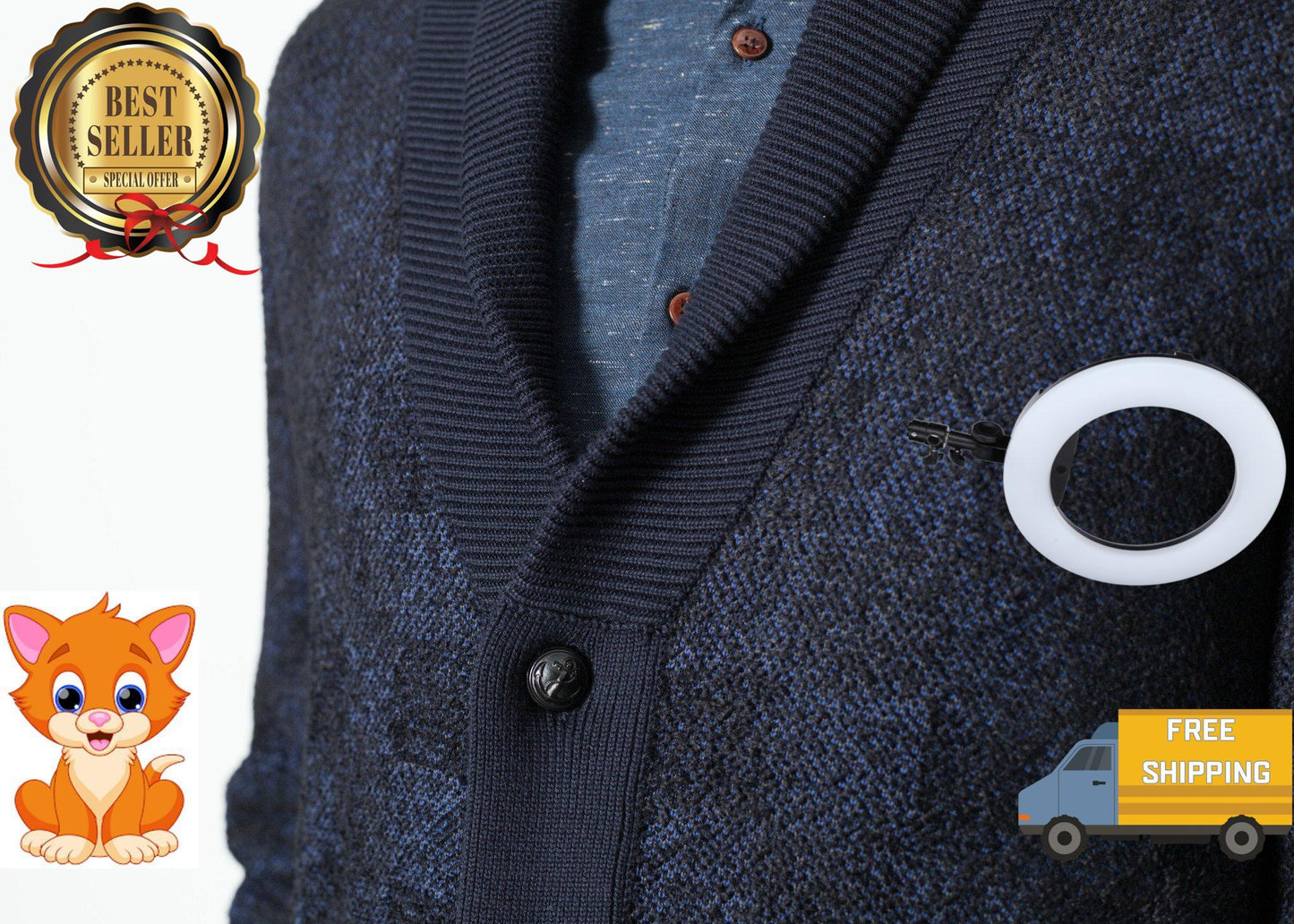 Giacca Madras Cardigan