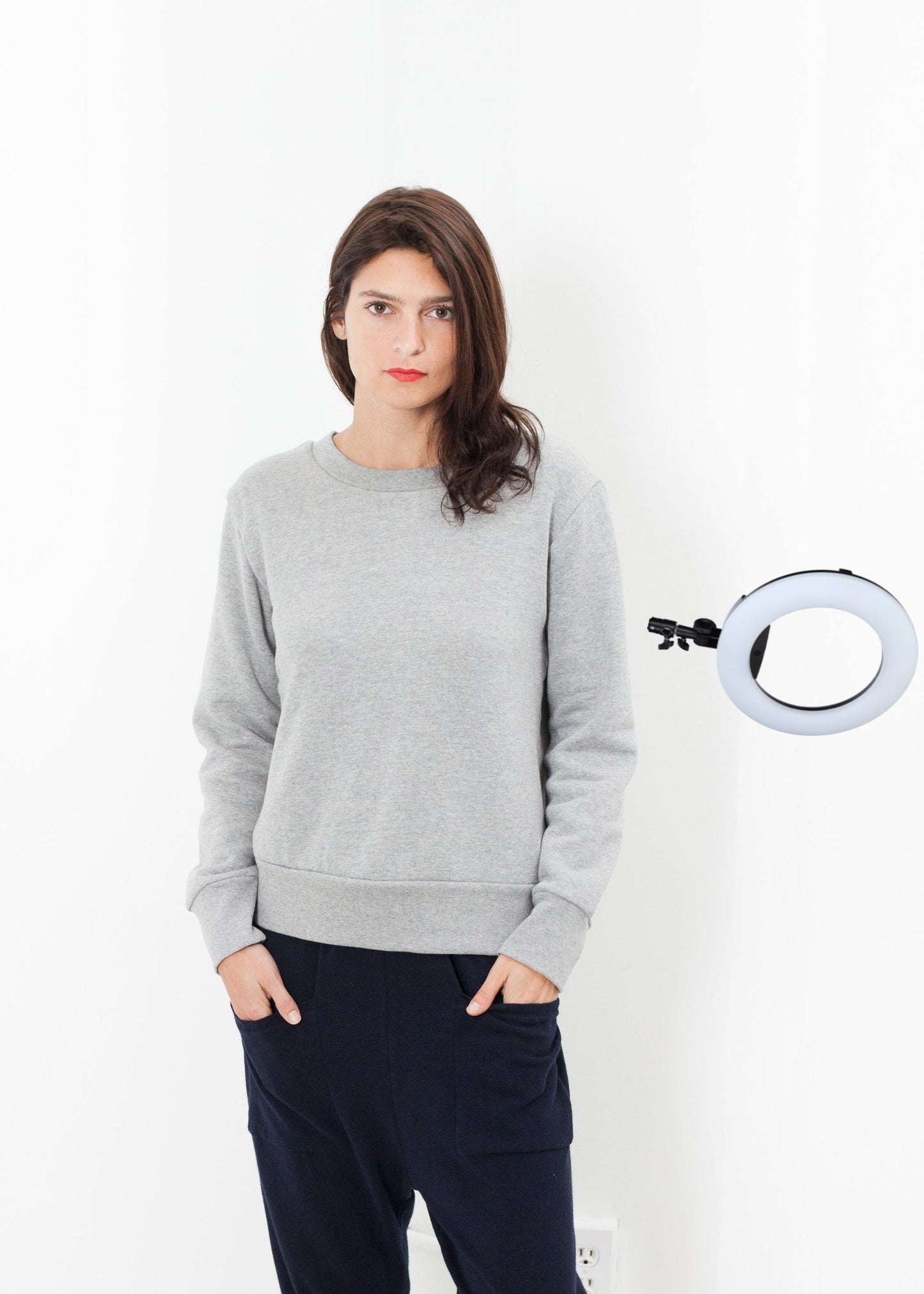 Loopwheeler Sweatshirt in Grey