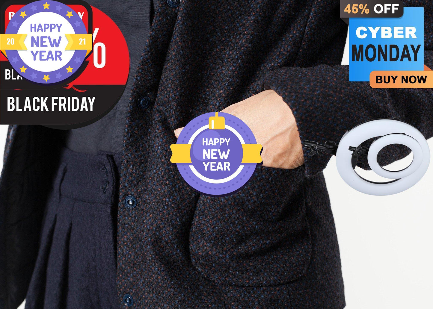 Camelia Reversible Jacket in Navy/Blue