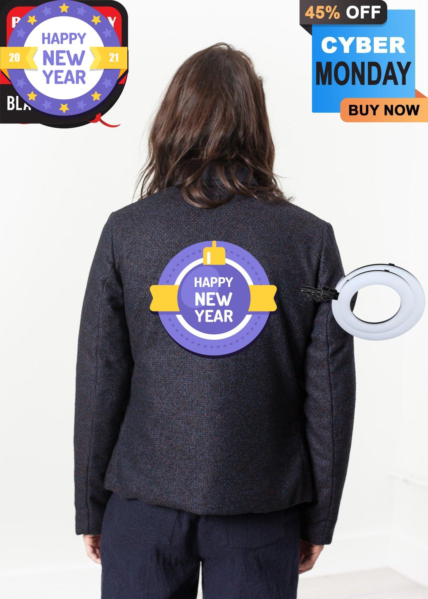 Camelia Reversible Jacket in Navy/Blue