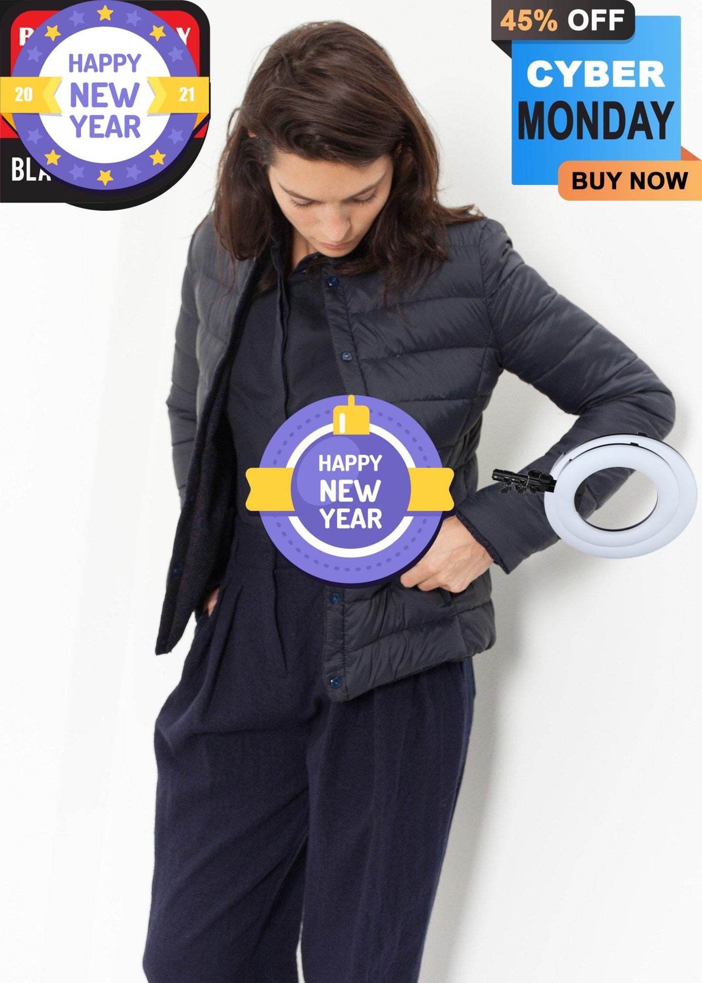 Camelia Reversible Jacket in Navy/Blue