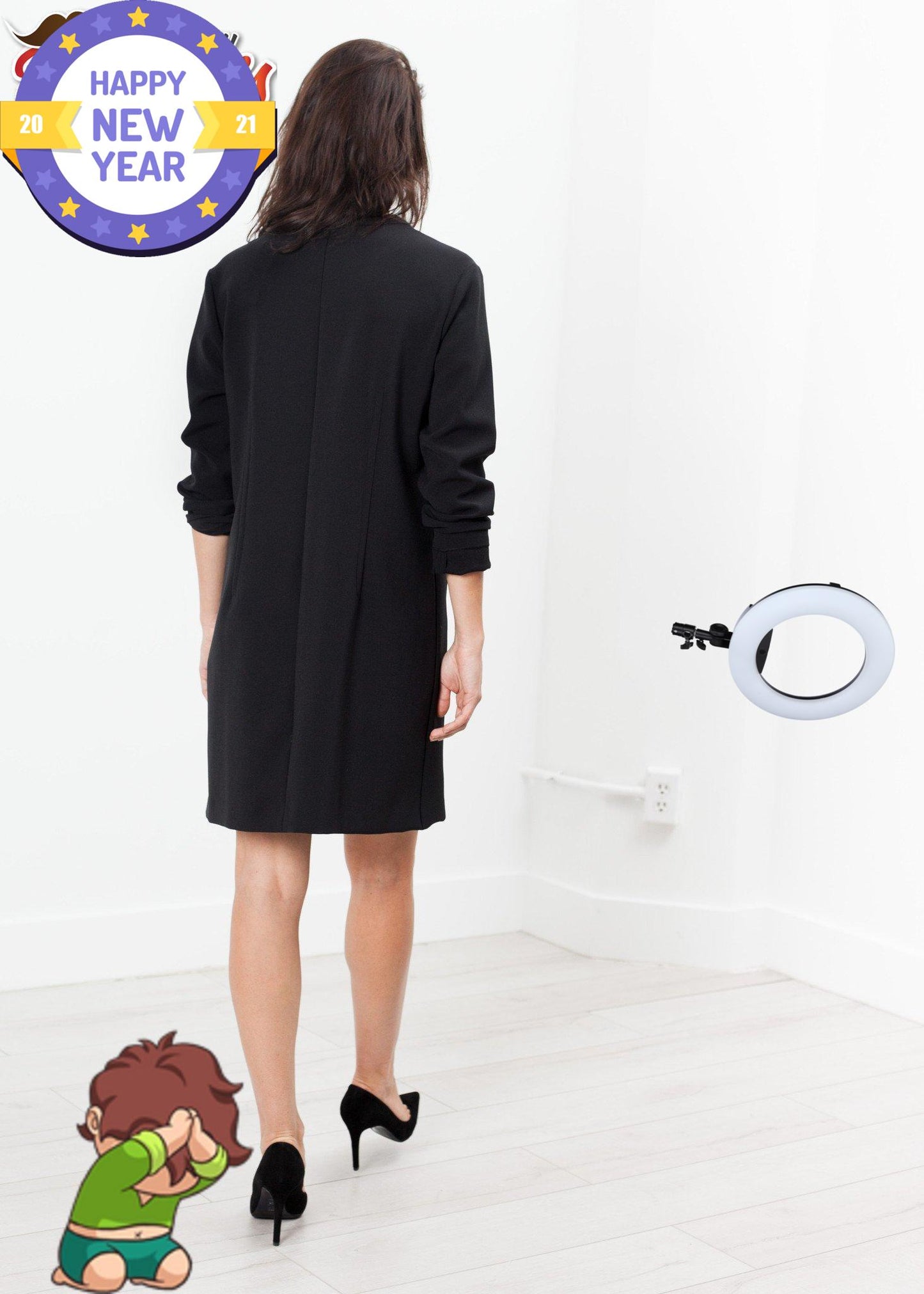 A-Line Pocket Shift in Black