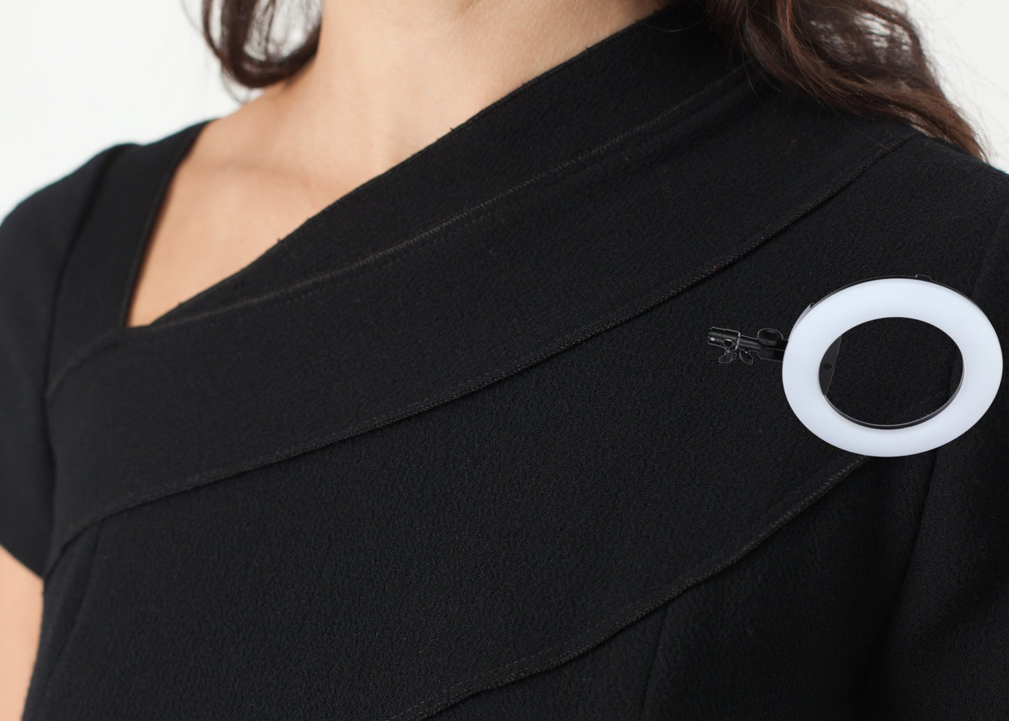 Lined Silhouette Dress in Black