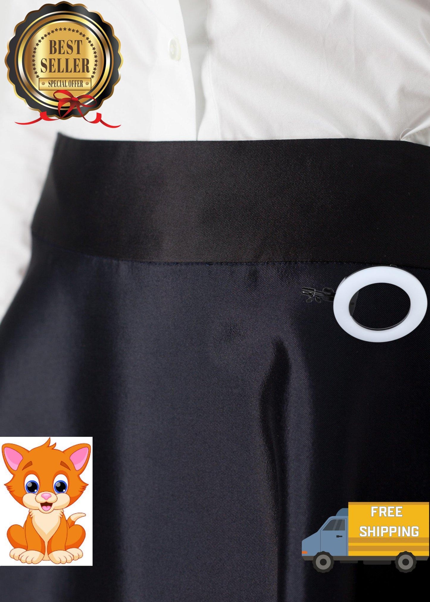 Circle Skirt in Navy