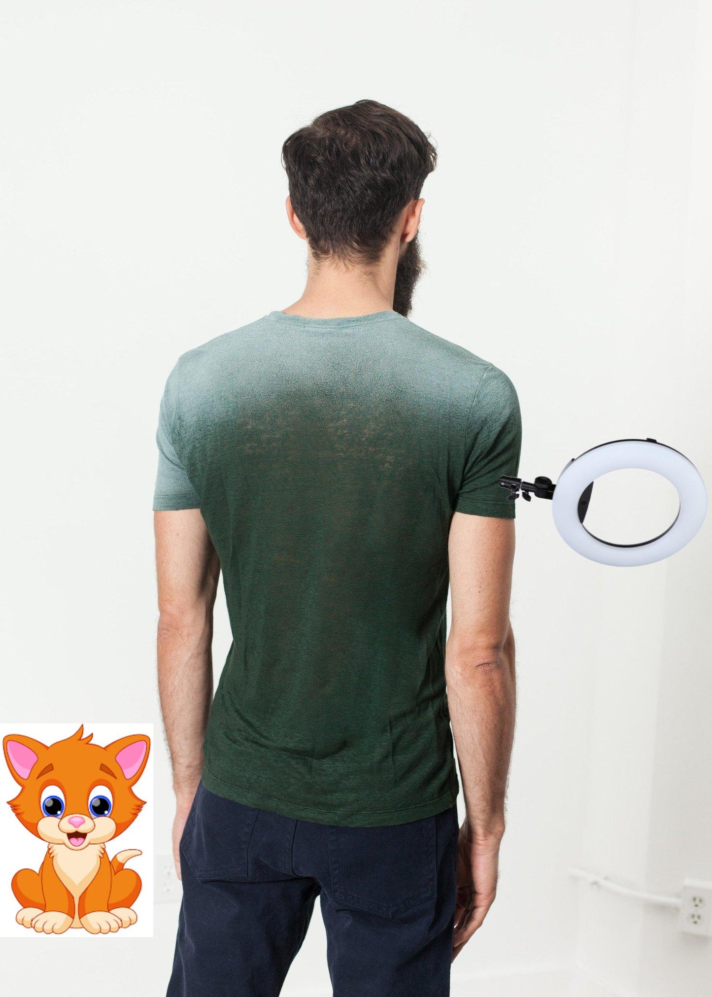 Overprint T-Shirt in Green