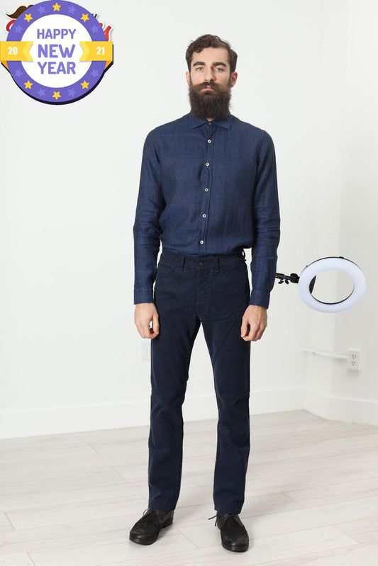 Alex Twill Pant in Navy