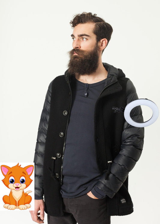 Hooded Parka in Black
