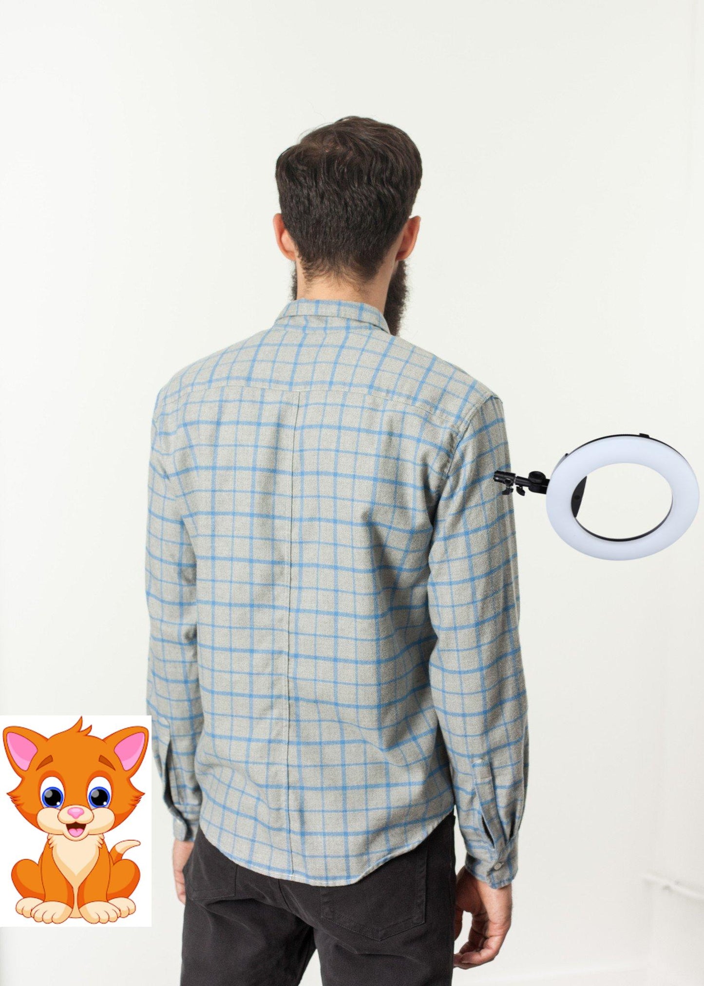 Paul Shirt in Grey Flannel