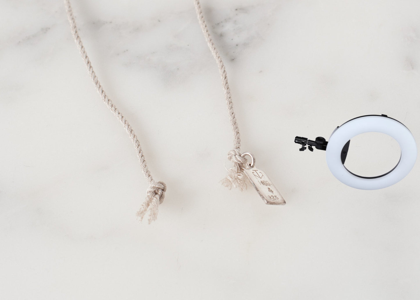 Bracelet 85 in Grey Silk/Silver