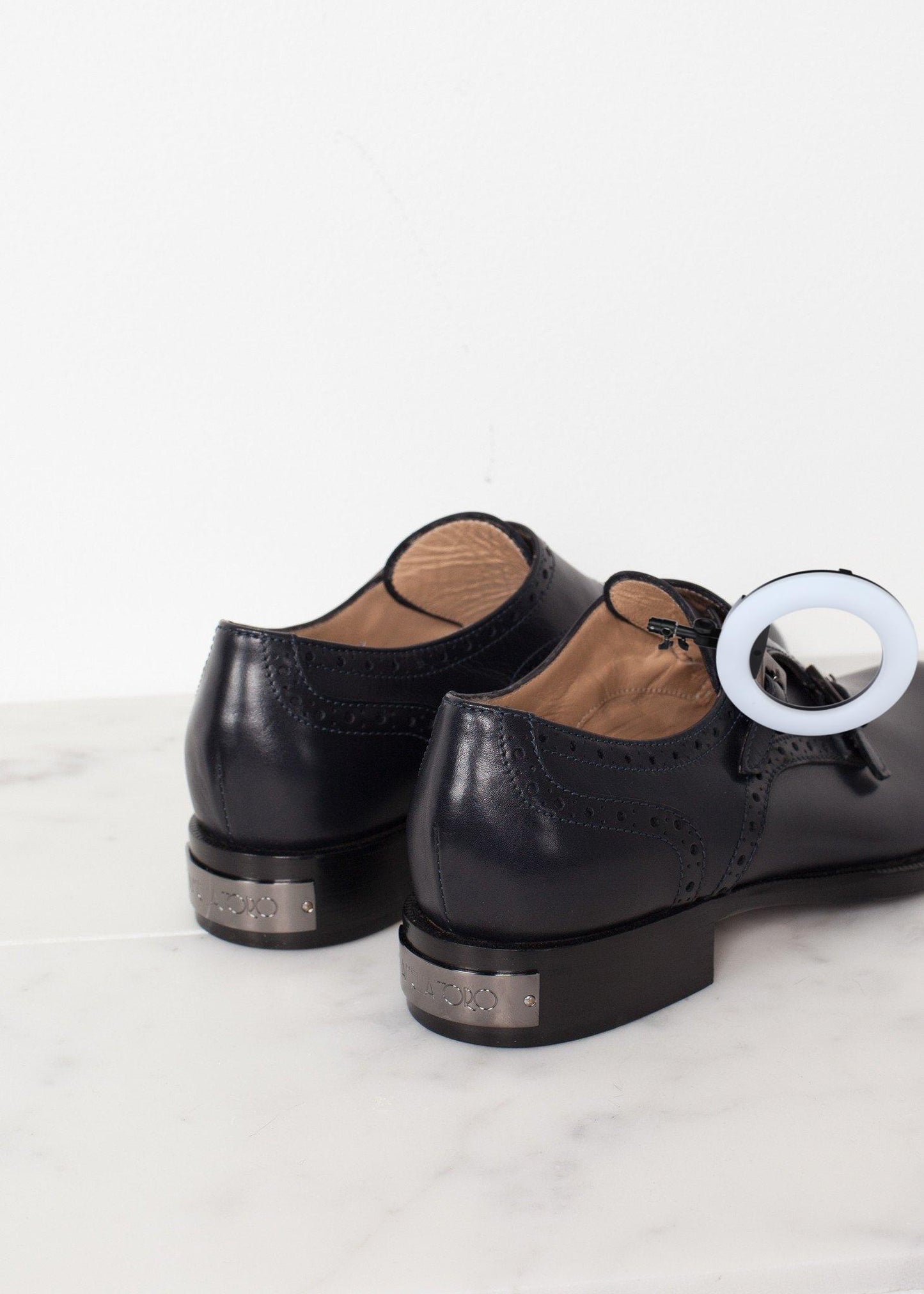 Buckle Shoe in Navy