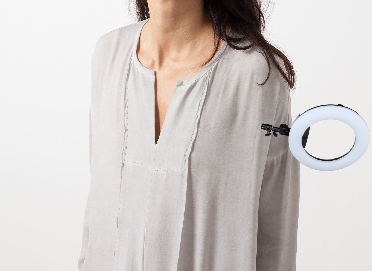 Long Sleeve Silk Dress